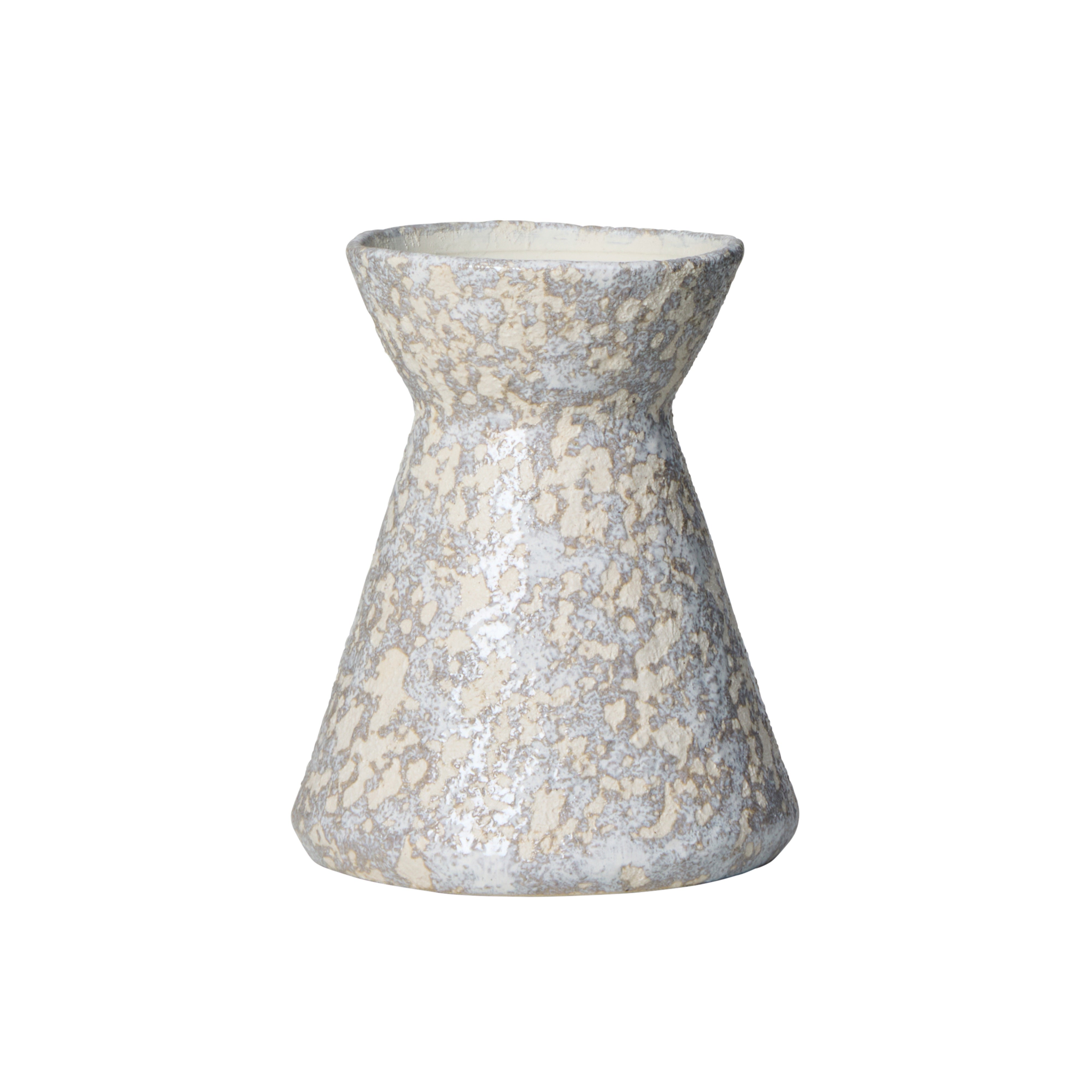Amalfi Ovie Vase 17x17x21cm Reactive Off White