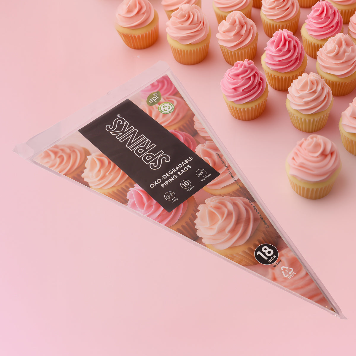 Sprinks Biodegradable Piping Bags 18in 10 Pack