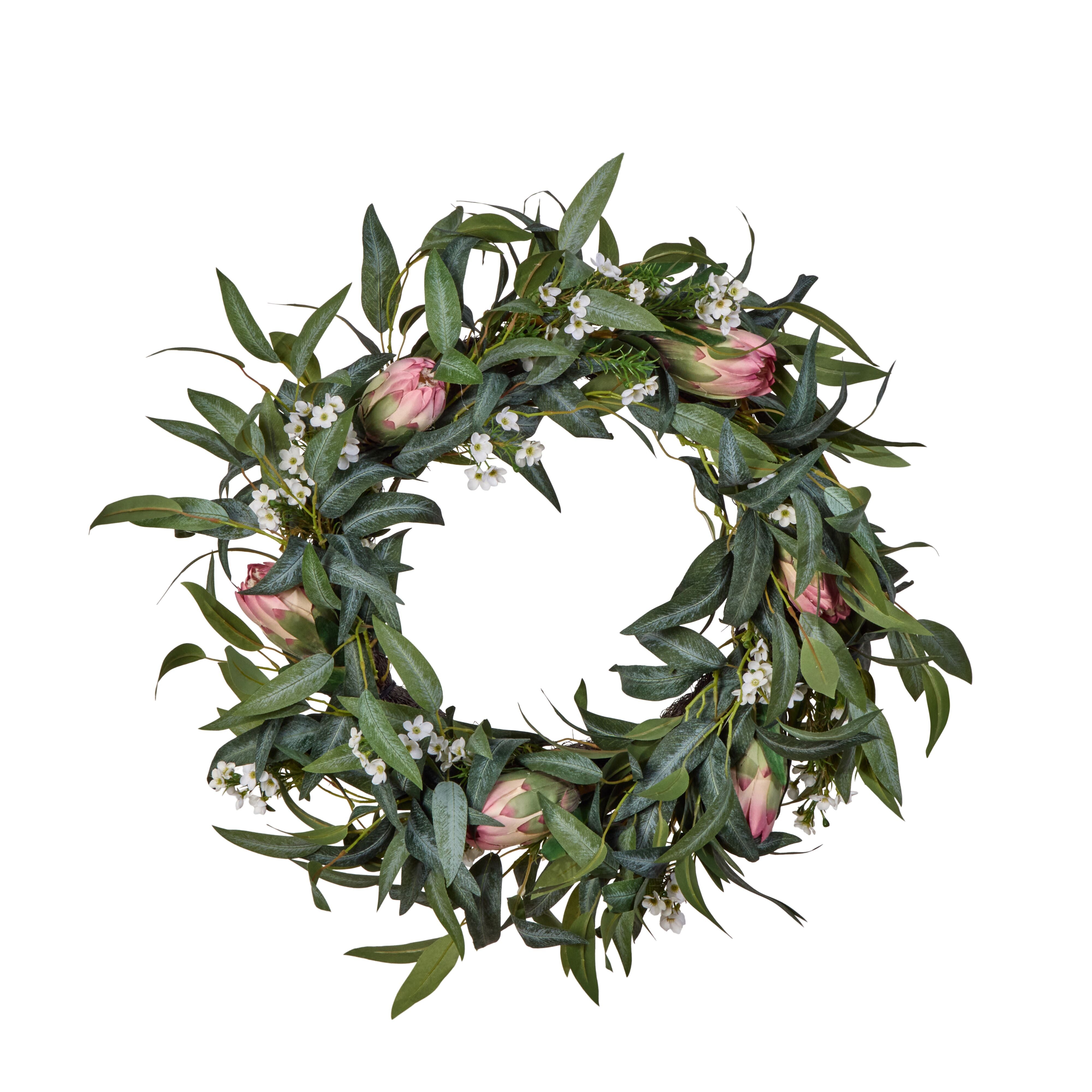 Rogue Pitaya Eucalyptus Wreath Pink