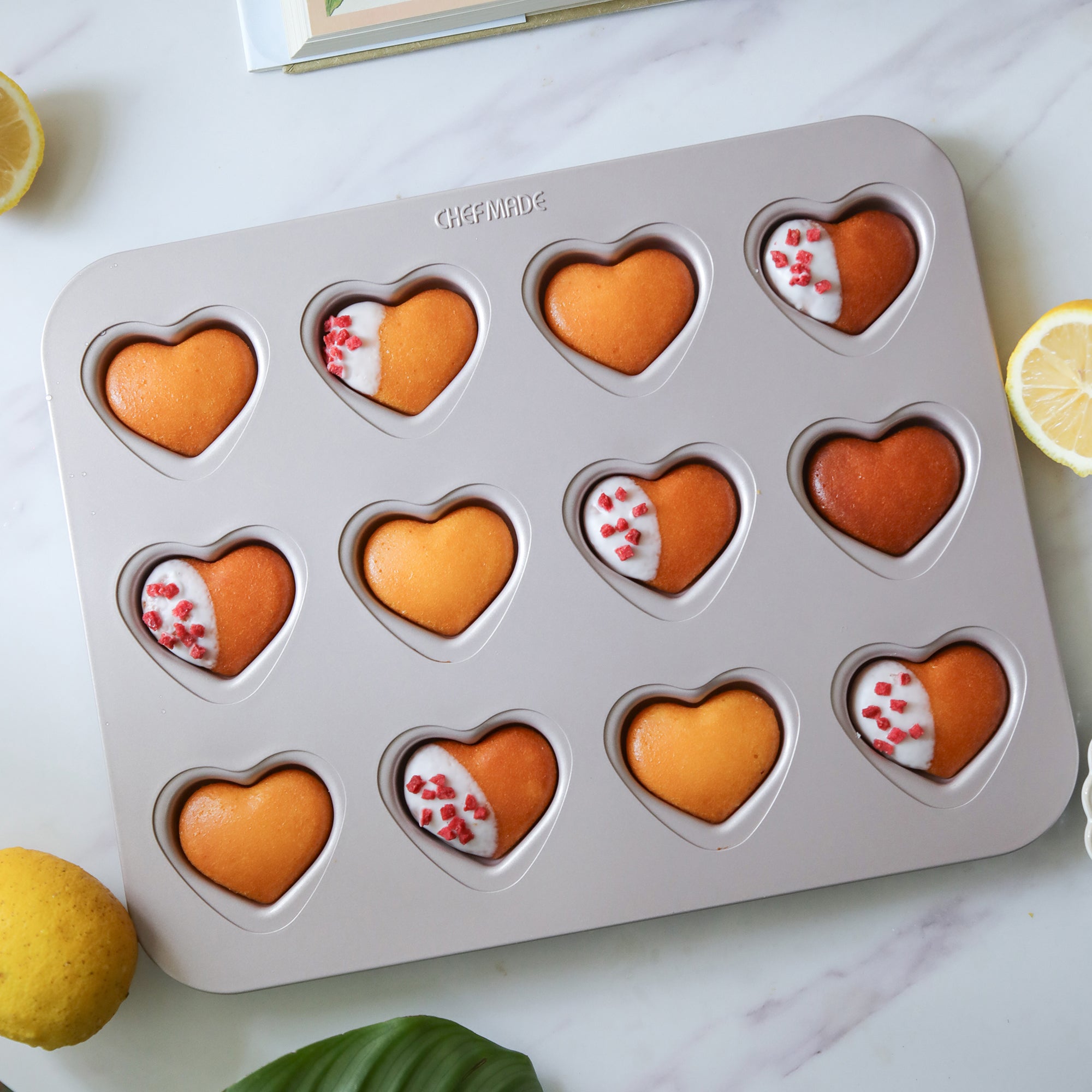 CHEFMADE Heart Cake Pan 12 Cup (WK9916)