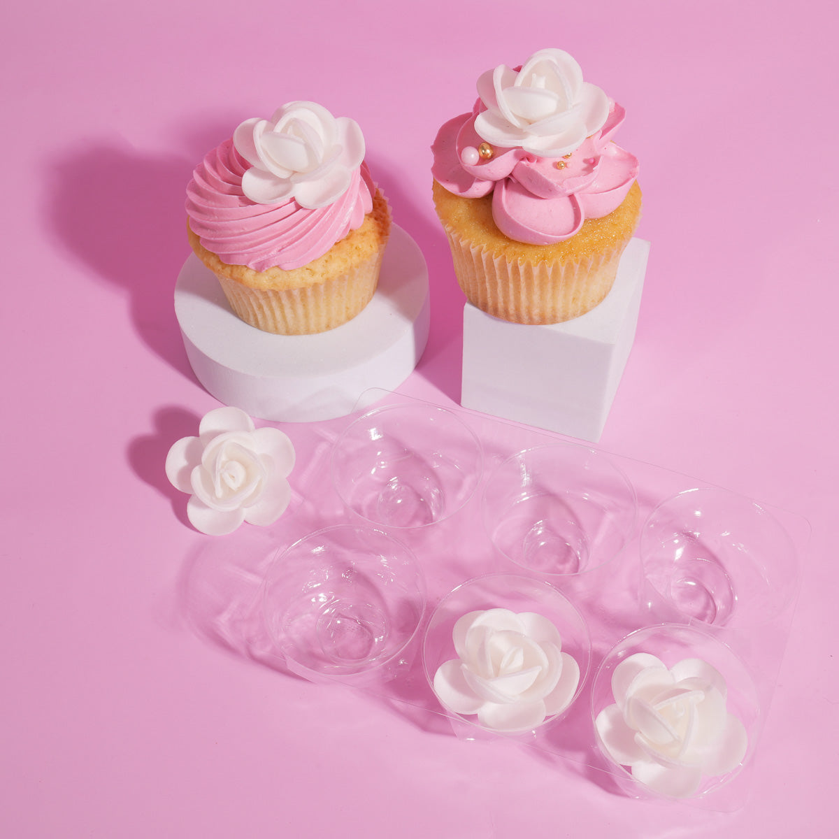 Sprinks White Wafer Rosettes 6 Pack