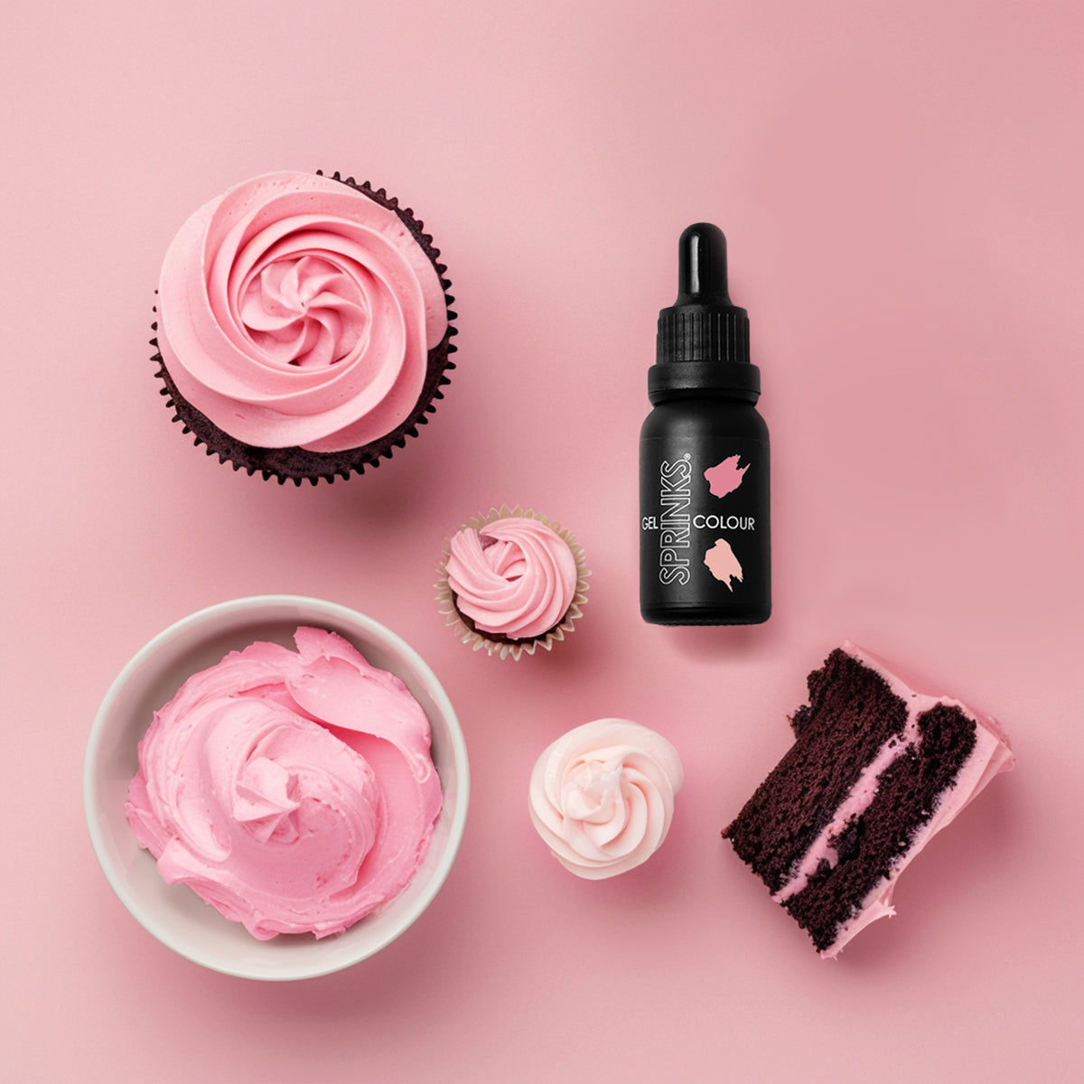 Sprinks Rose Gel Colour 15ml
