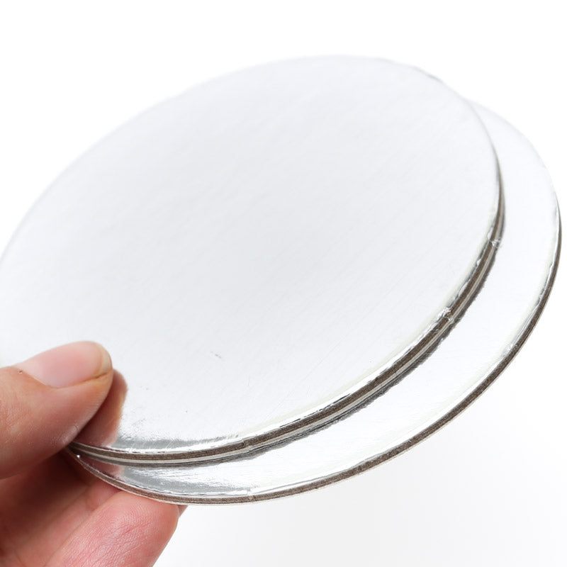 Bake Group Foil Cake Card Board Round Silver 16in