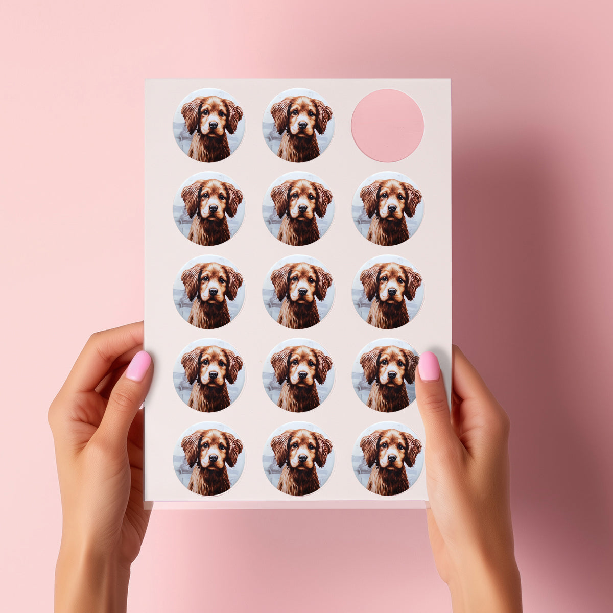 Bake Print Premium Edible Icing Sheet 15 x 5cm 2in Circles) 24 Pack
