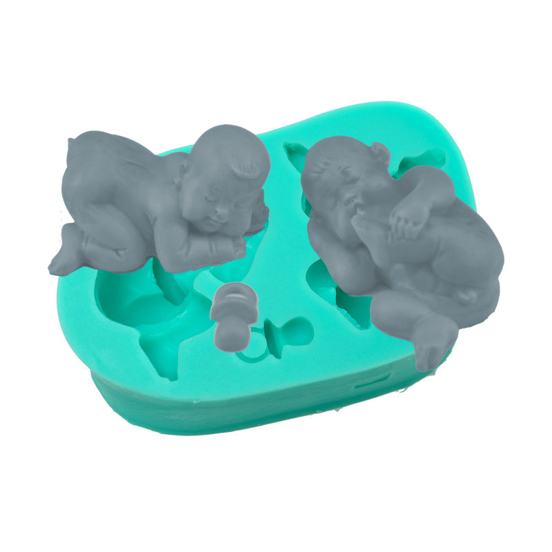 Bake Group Silicone Mould Two Babies