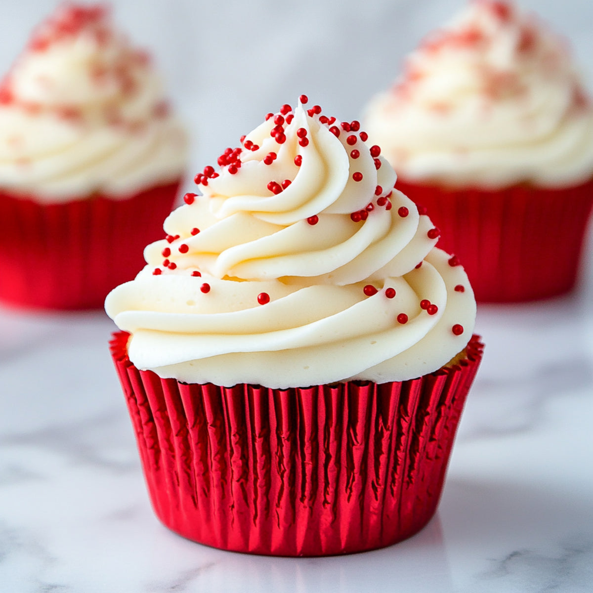 Papyrus Medium Foil Baking Cups Base Red 44mm 50 Pack