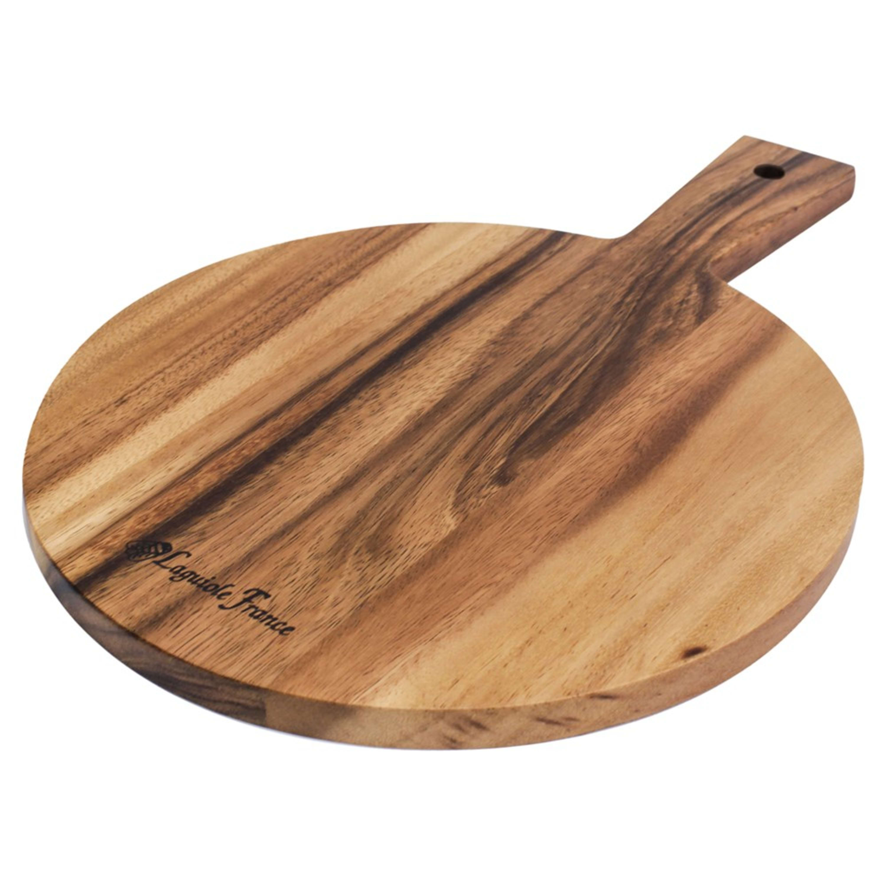 Laguiole Jean Néron Acacia Wood Round Paddleboard 25.5x35.5x1.5cm (XS)