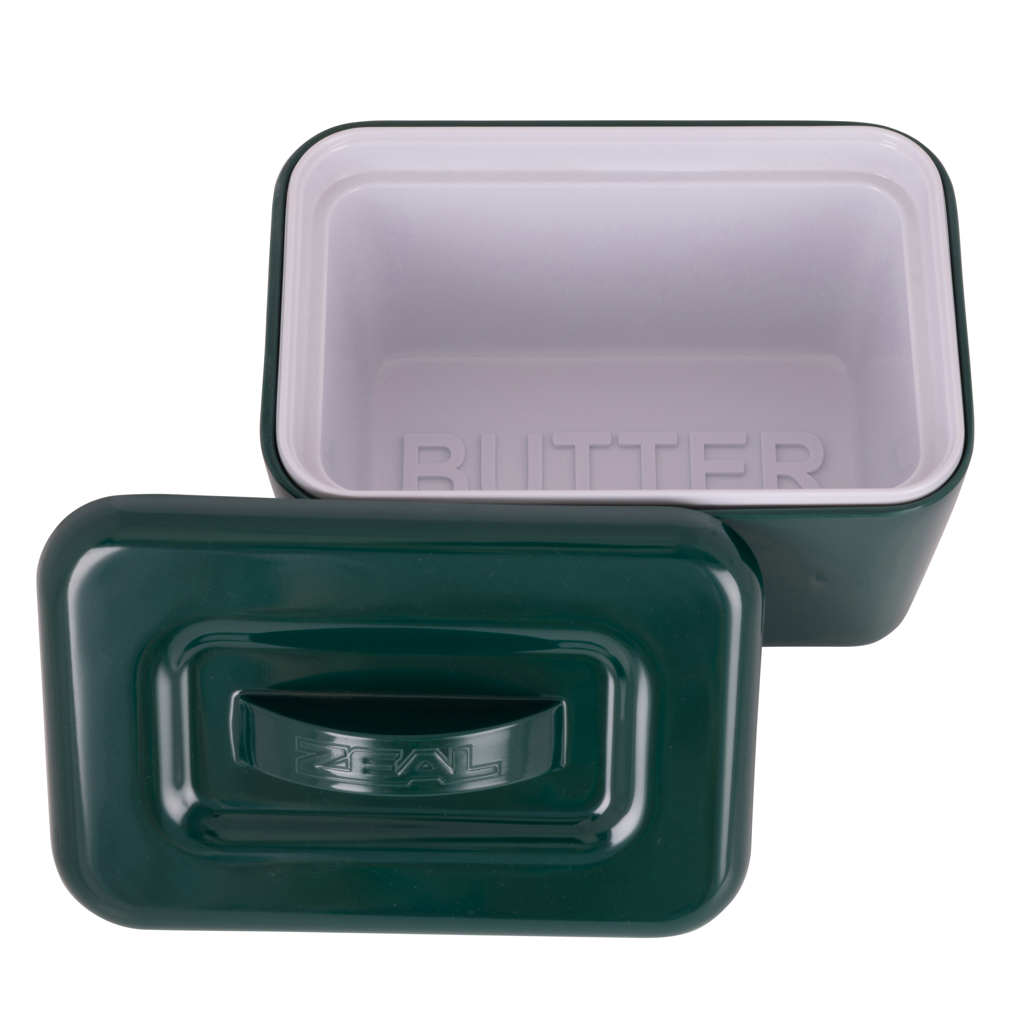 Zeal Keep Cool Melamine Butter Dish Forest Green