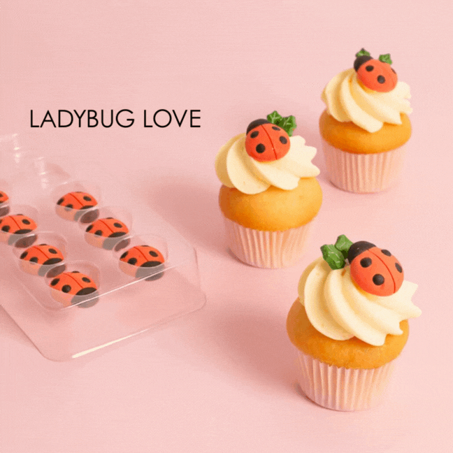 Sprinks Icing Decorations Ladybugs 10 Piece