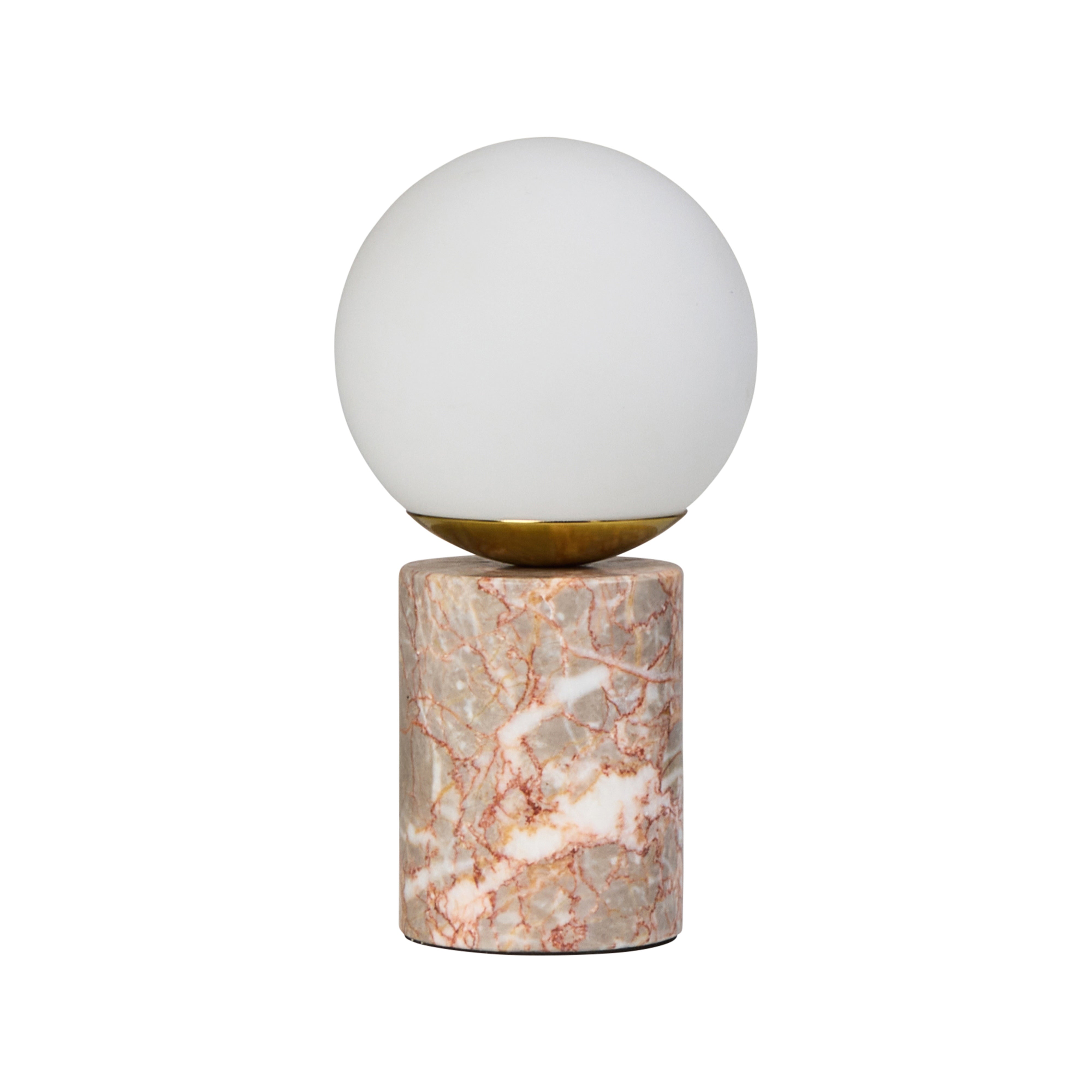Amalfi Amani Table Lamp Pink & White