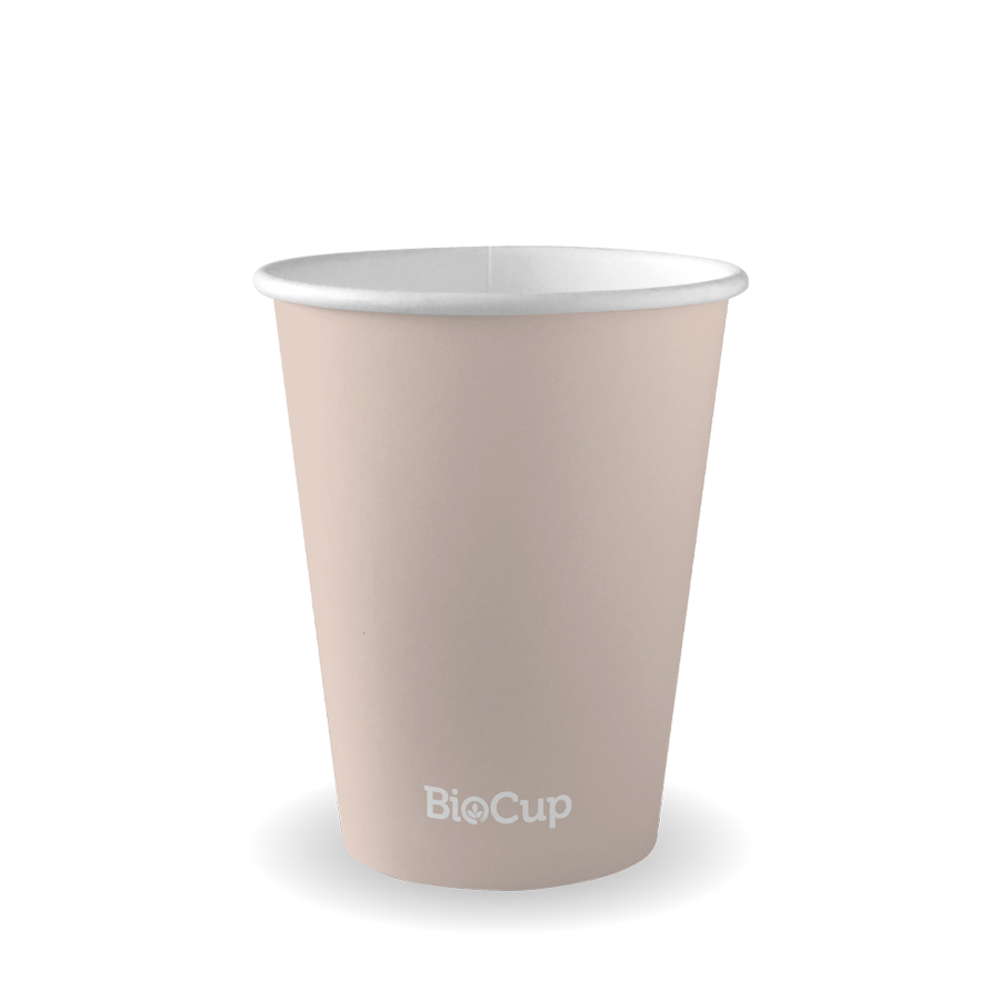 BioPak 390ml / 12oz (90mm) Stone Single Wall BioCup