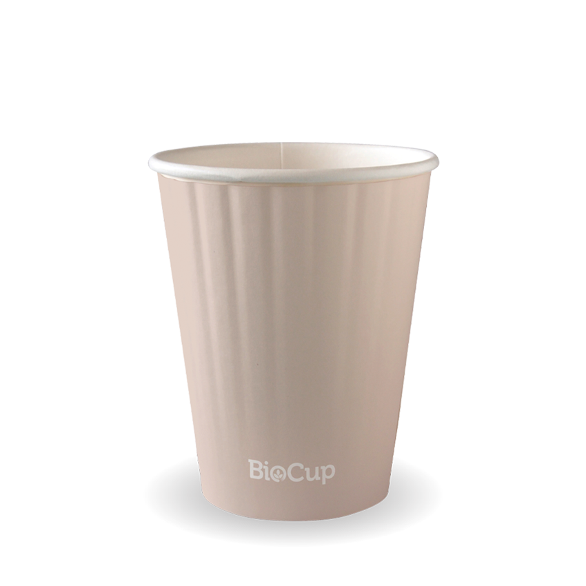 BioPak 390ml / 12oz (90mm) Stone Double Wall Biocup