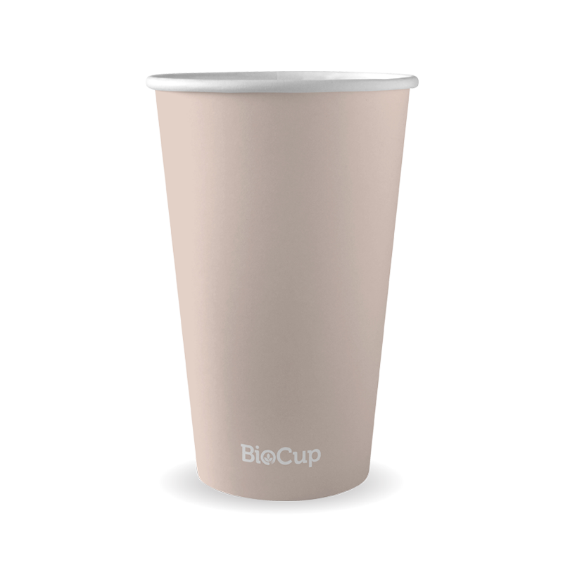 BioPak 510ml / 16oz (90mm) Stone Single Wall BioCup
