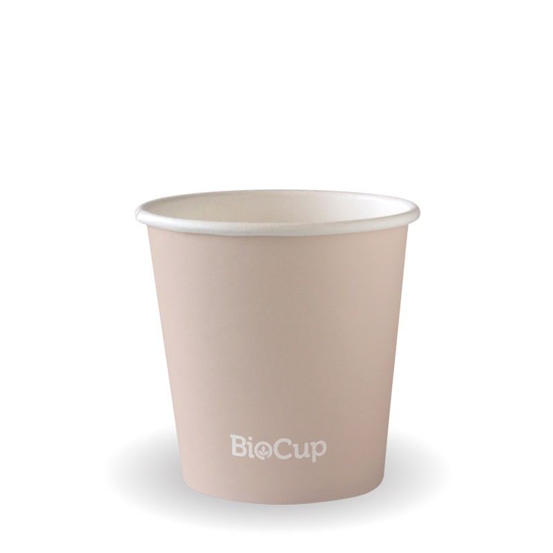 BioPak 120ml / 4oz (63mm) Stone Single Wall BioCup
