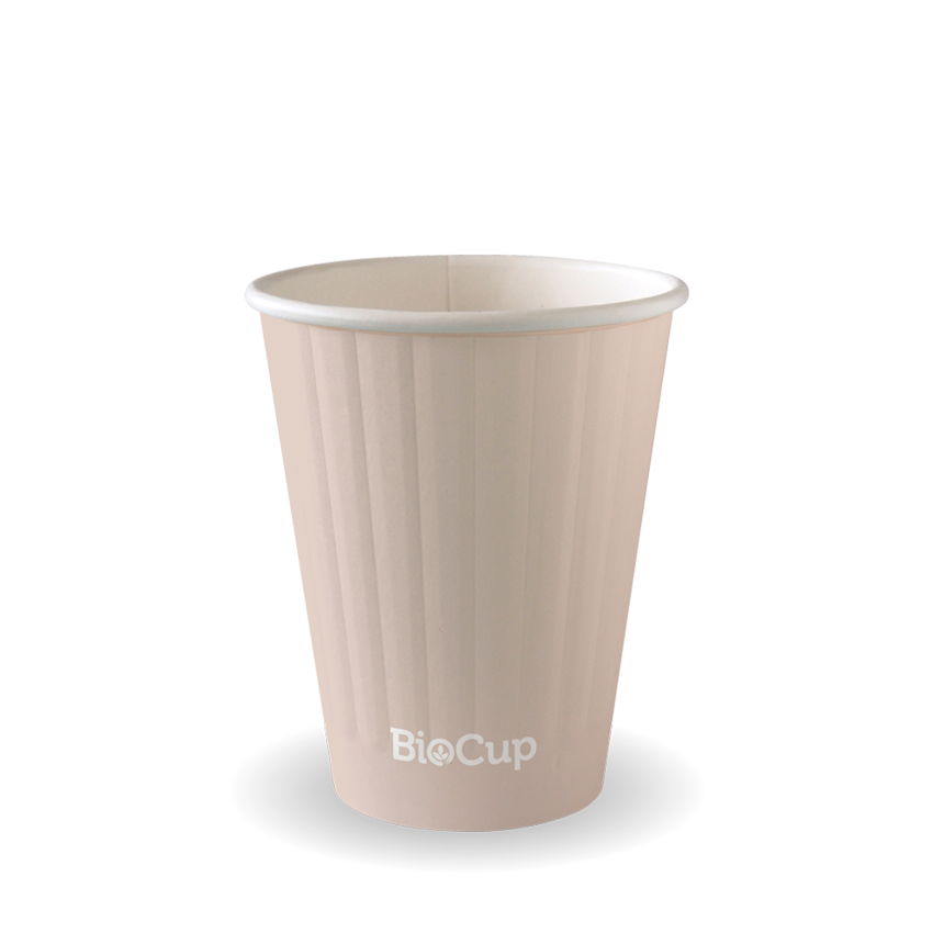 BioPak 255ml / 8oz (80mm) Stone Double Wall Biocup
