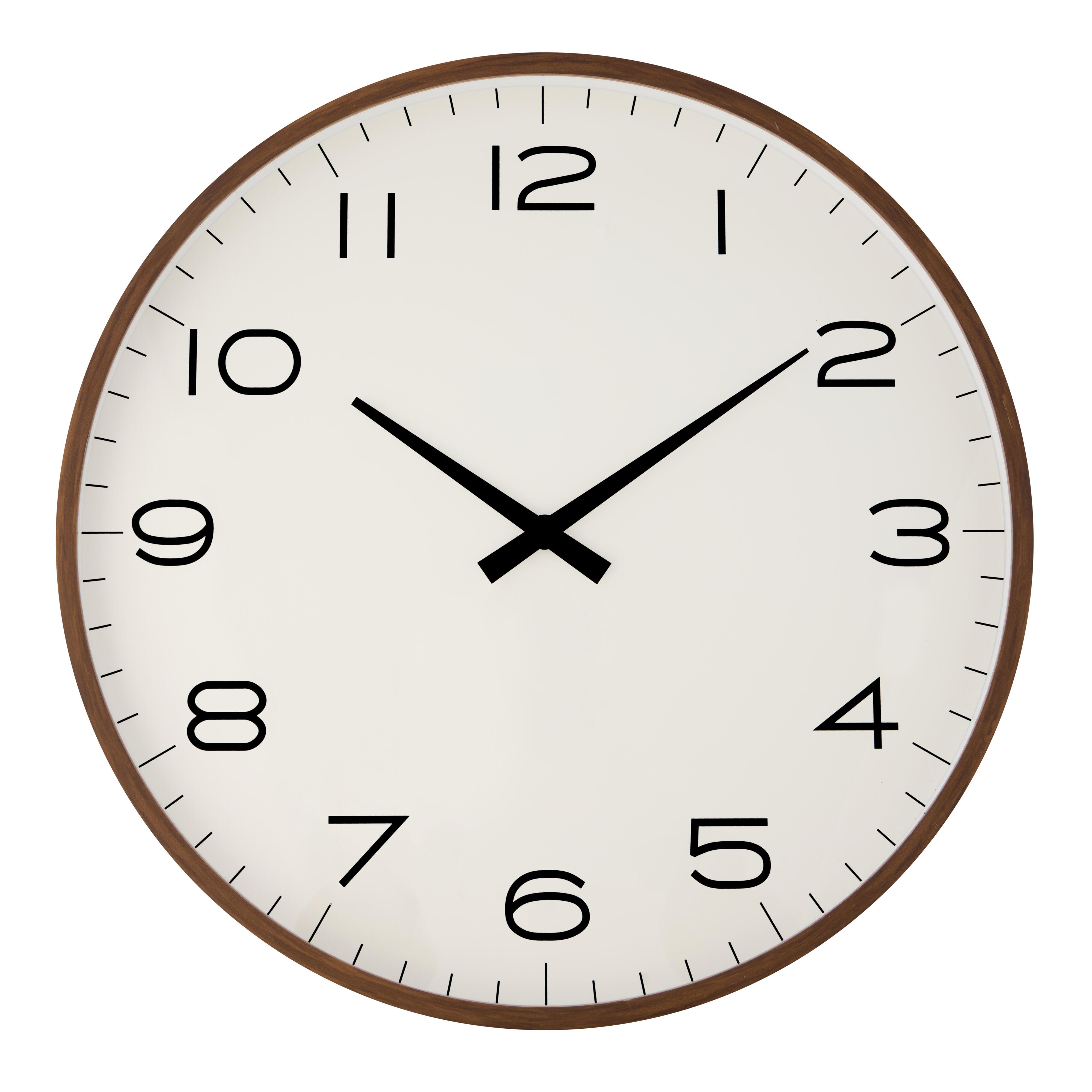 Amalfi Cody Wall Clock White & Walnut