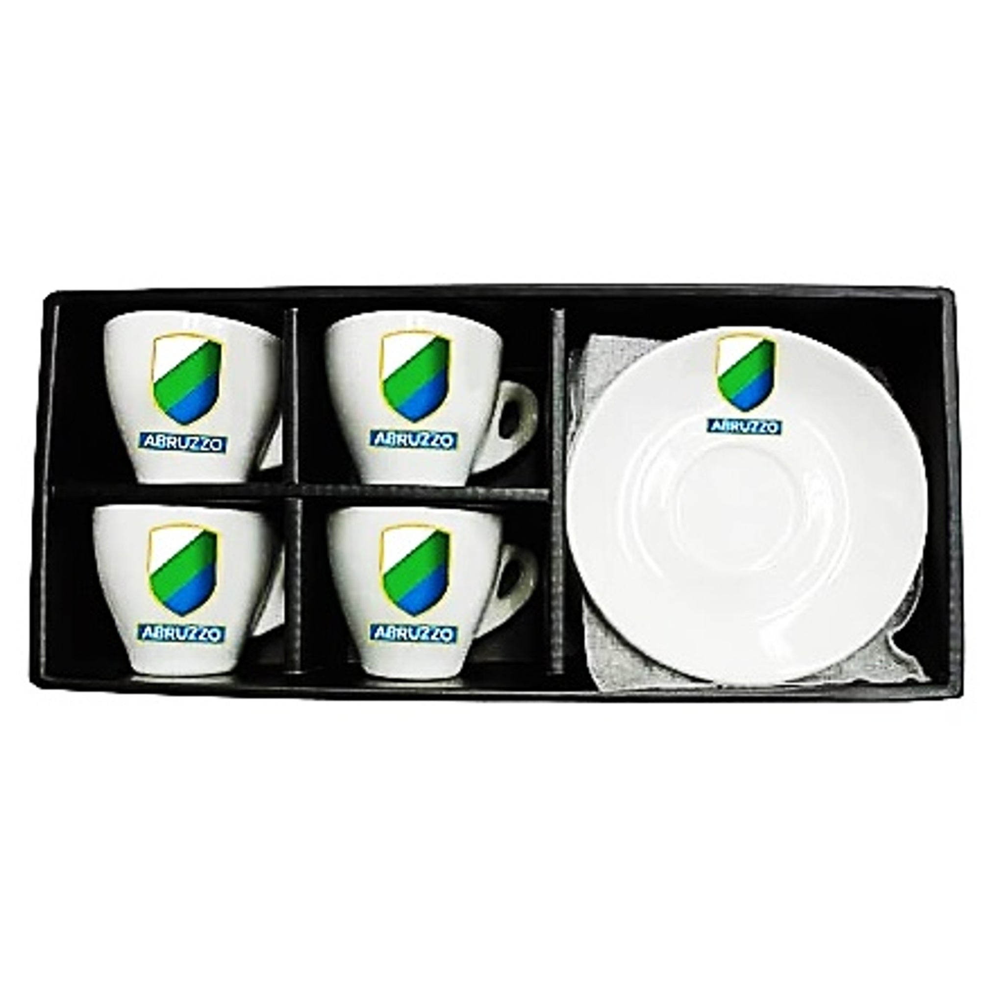 Incasa Abruzzo Espresso Cup and Saucer 90ml 4 Piece