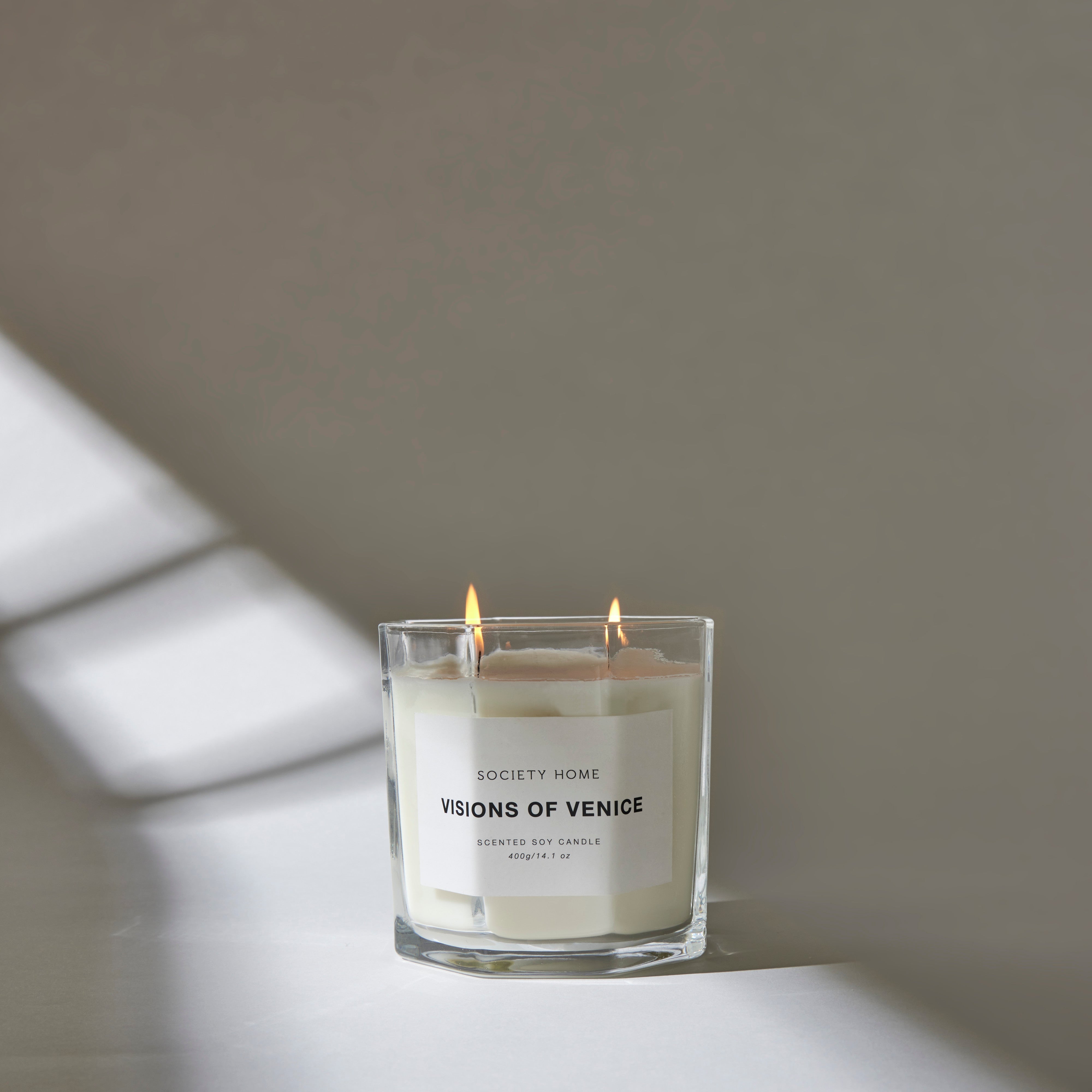 Society Home Visions of Venice Scented Soy Candle 400g