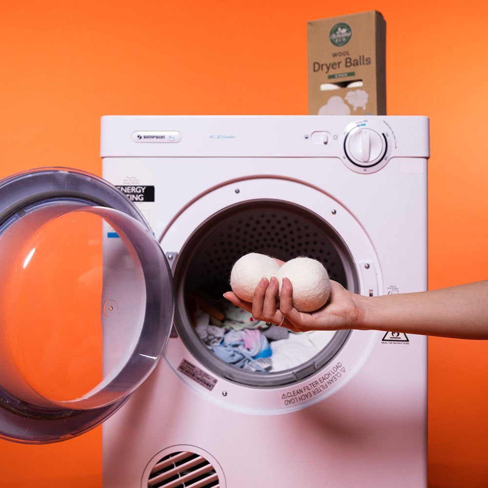 Activated Eco Wool Dryer Balls 6 Pack with Storage Pouch