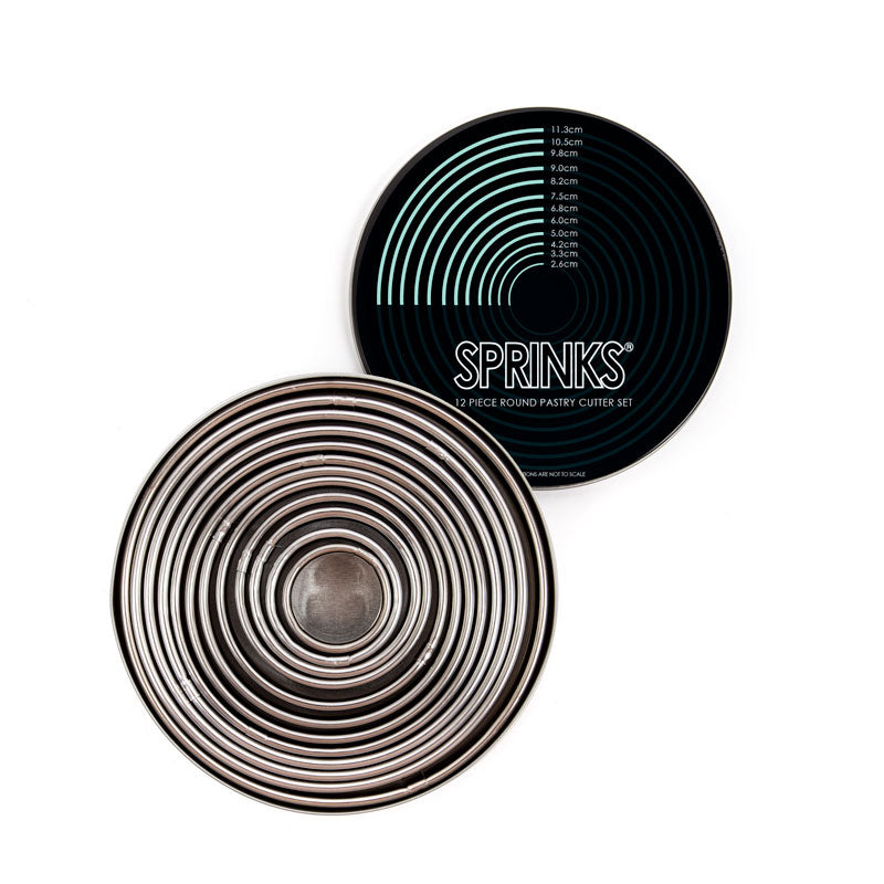 Sprinks Round Stainless Pastry Cutter Set 12 Piece