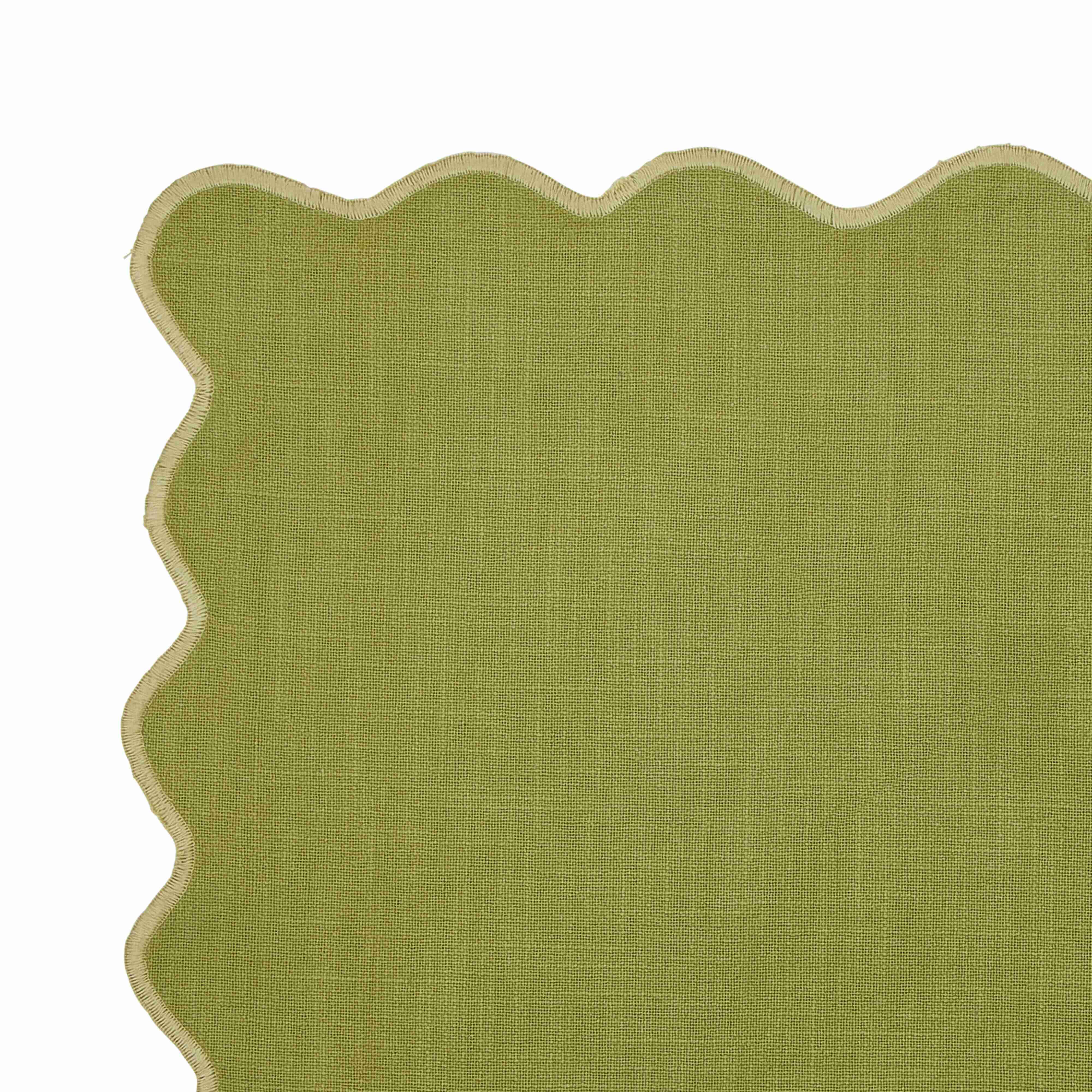 Emporium Neo Scalloped Placemat Green & Lime