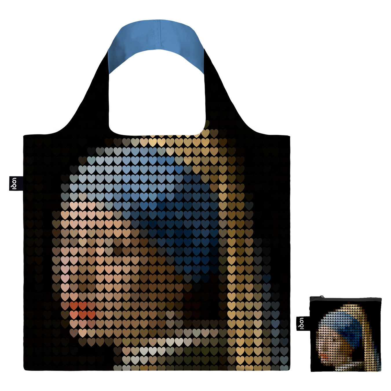 LOQI Pix and Love Girl With a Pearl Earring Tote Bag