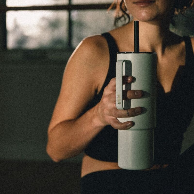 MiiR All Day Straw Cup 950ml (32oz) - Sandstone White
