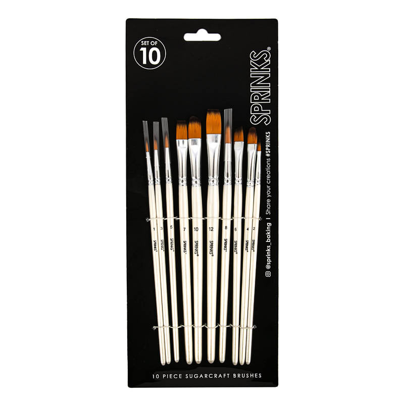 Sprinks Sugarcraft Brush Set 10 Piece