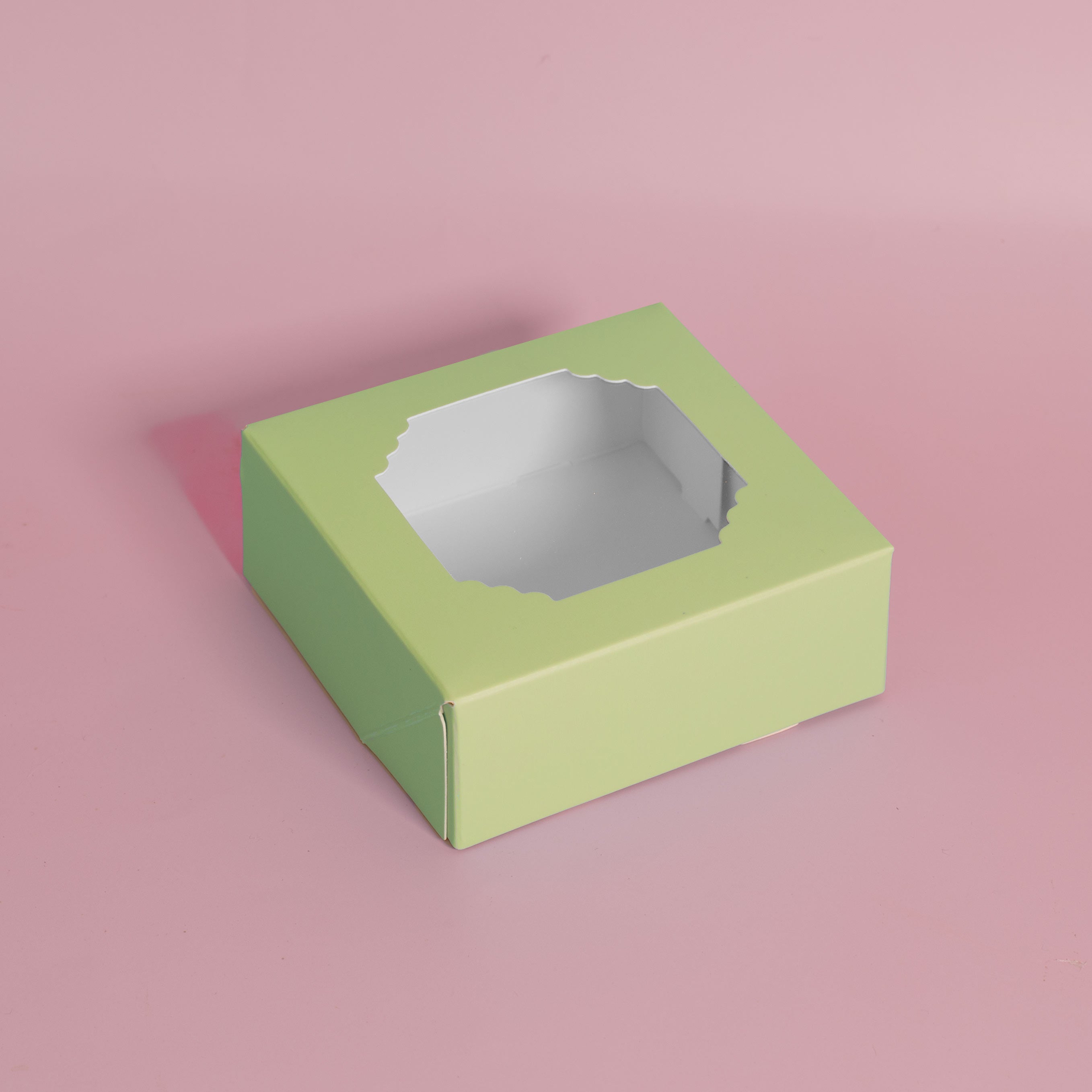 Papyrus Scalloped Small Treat Box Pastel Green 5 Pack