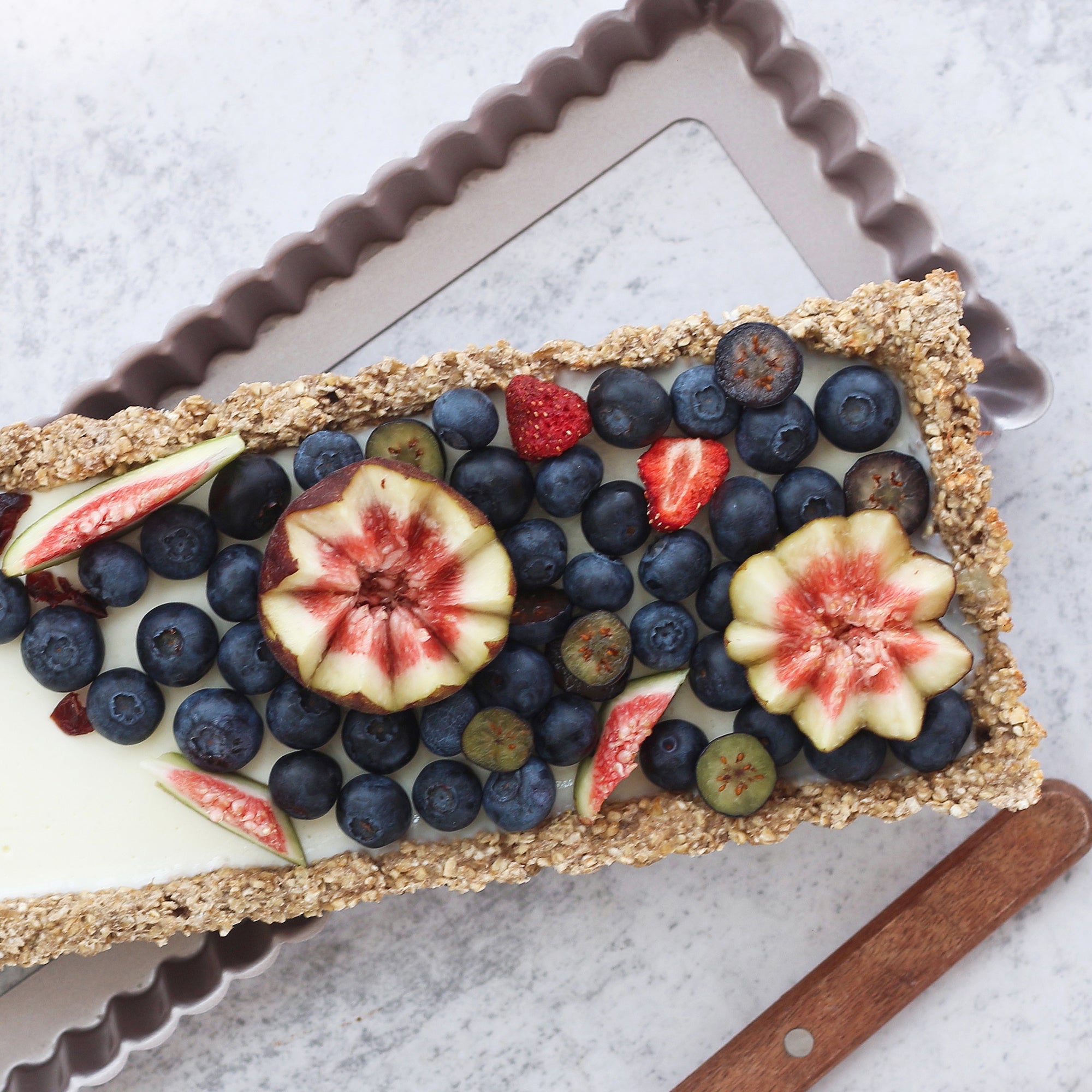 CHEFMADE Rectangular Tart Pan with Loose Base 36cm (WK9831)