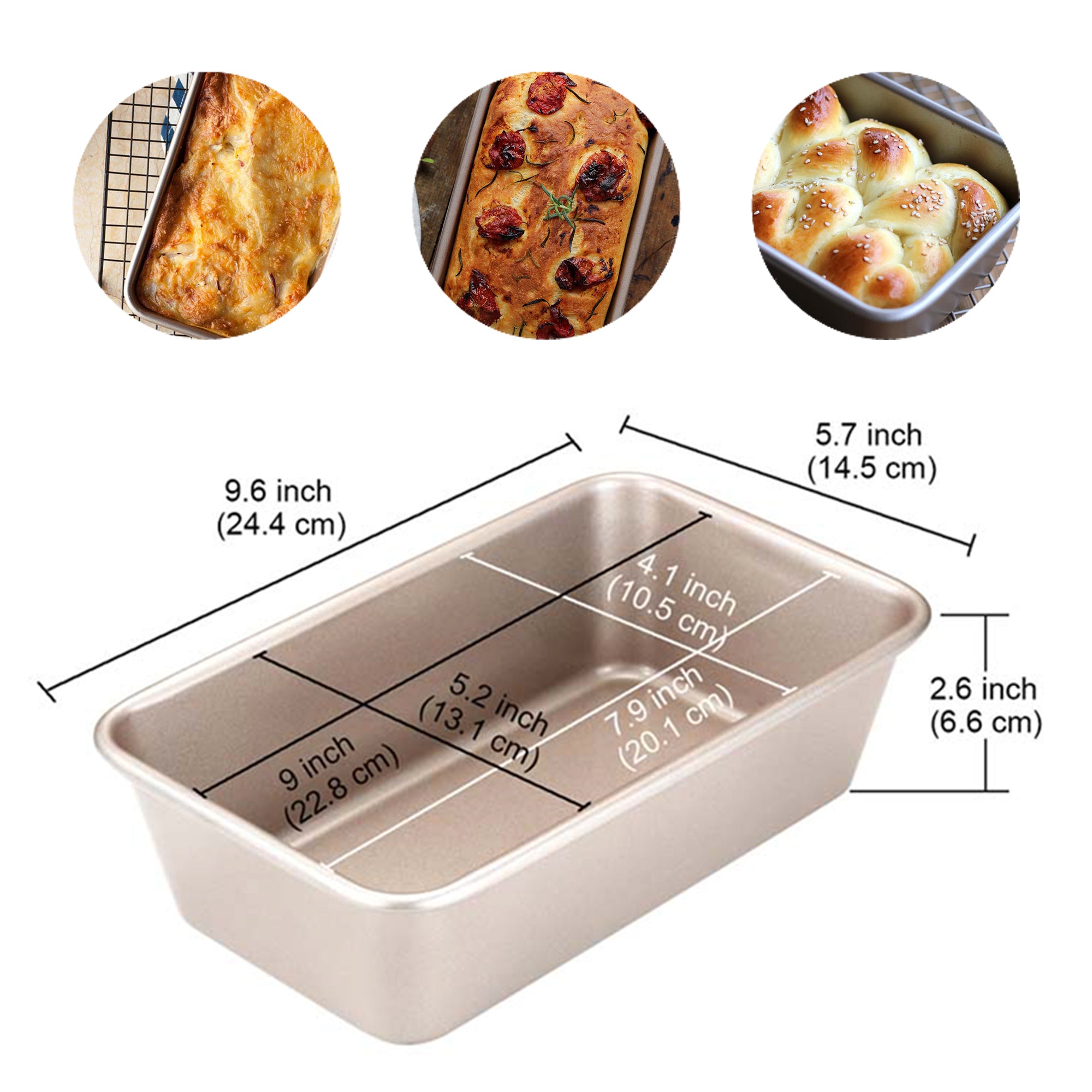 CHEFMADE Loaf Pan 1kg 24cm (WK9039)