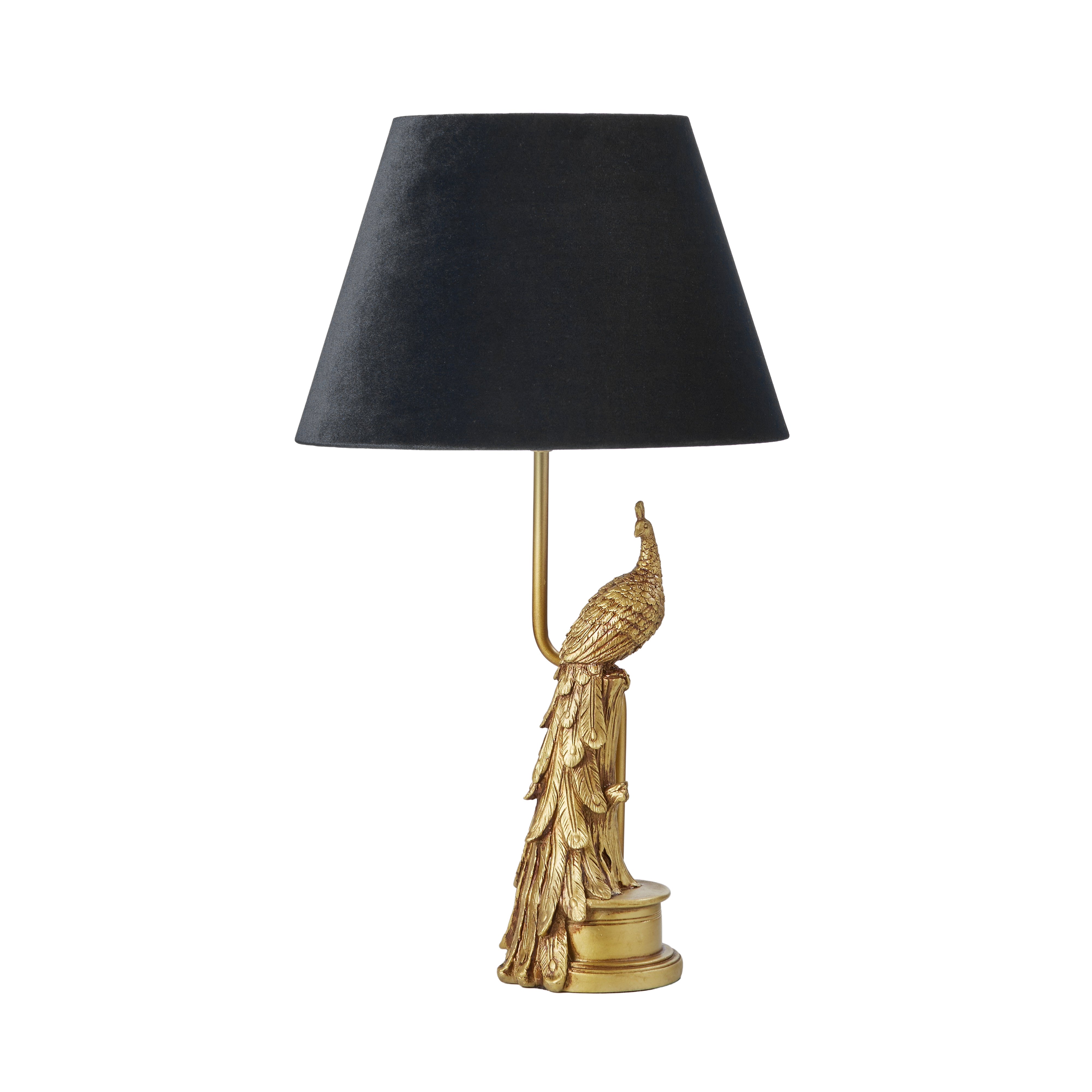 Society Home Peacock Table Lamp