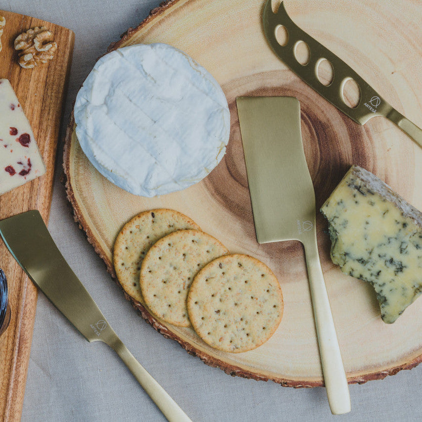 Artesà Brass Cheese Knife Set