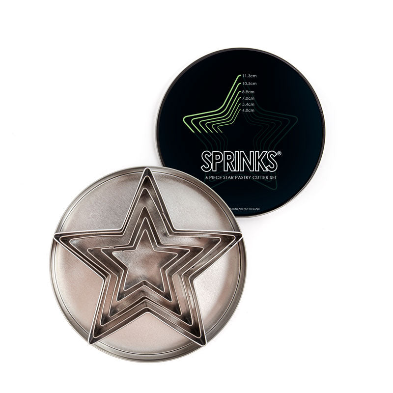 Sprinks Star Stainless Pastry Cutter Set 6 Piece