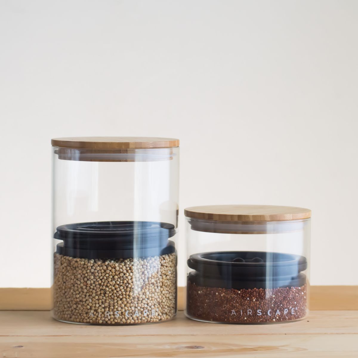 Airscape Glass & Bamboo 4 inch Small