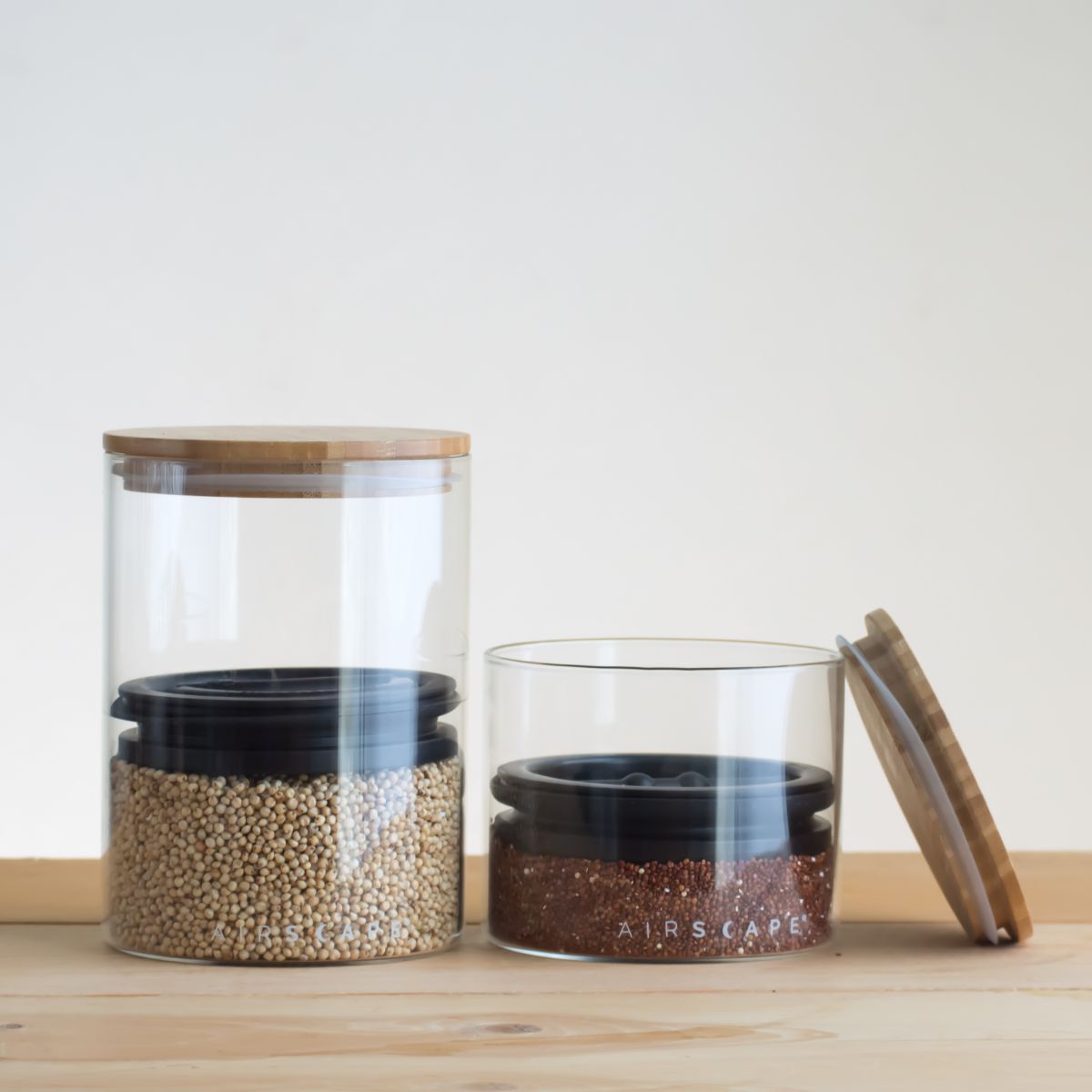 Airscape Glass & Bamboo 4 inch Small