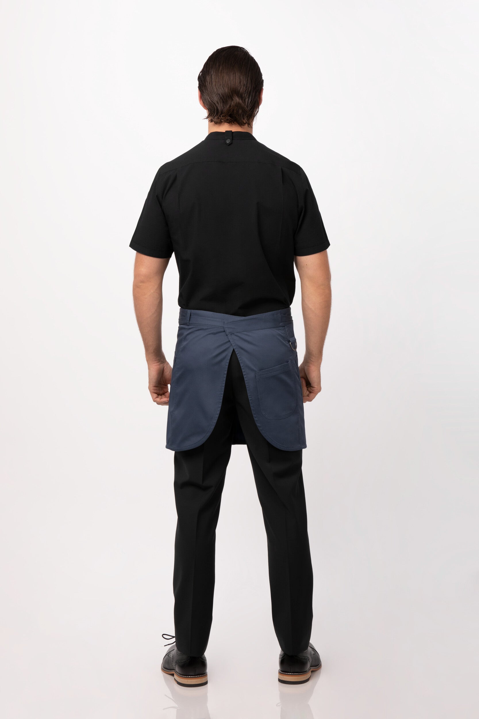 Chef Works Largo Half Bistro Apron - Blue