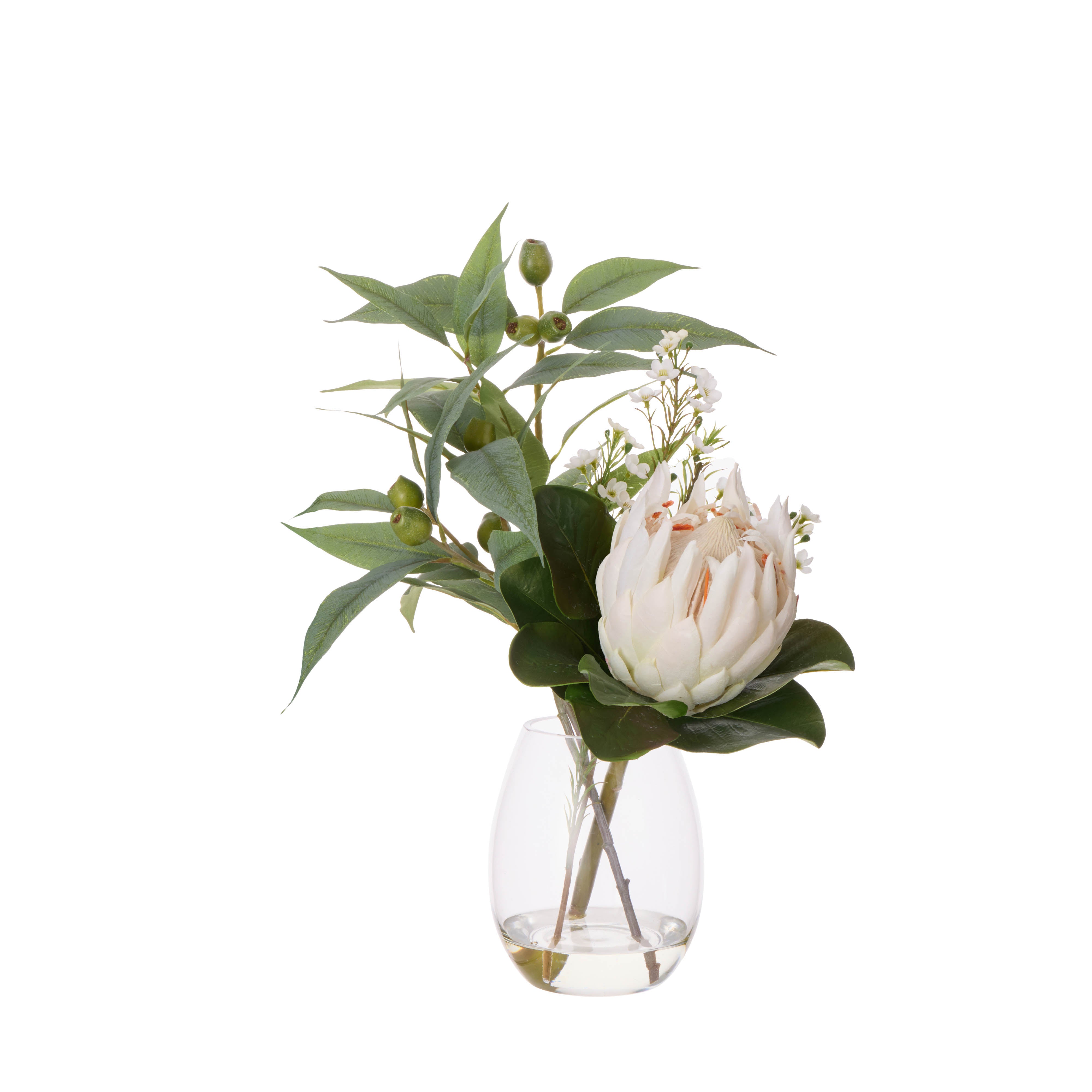 Rogue Grand Protea Native Mix - Claire Vase White