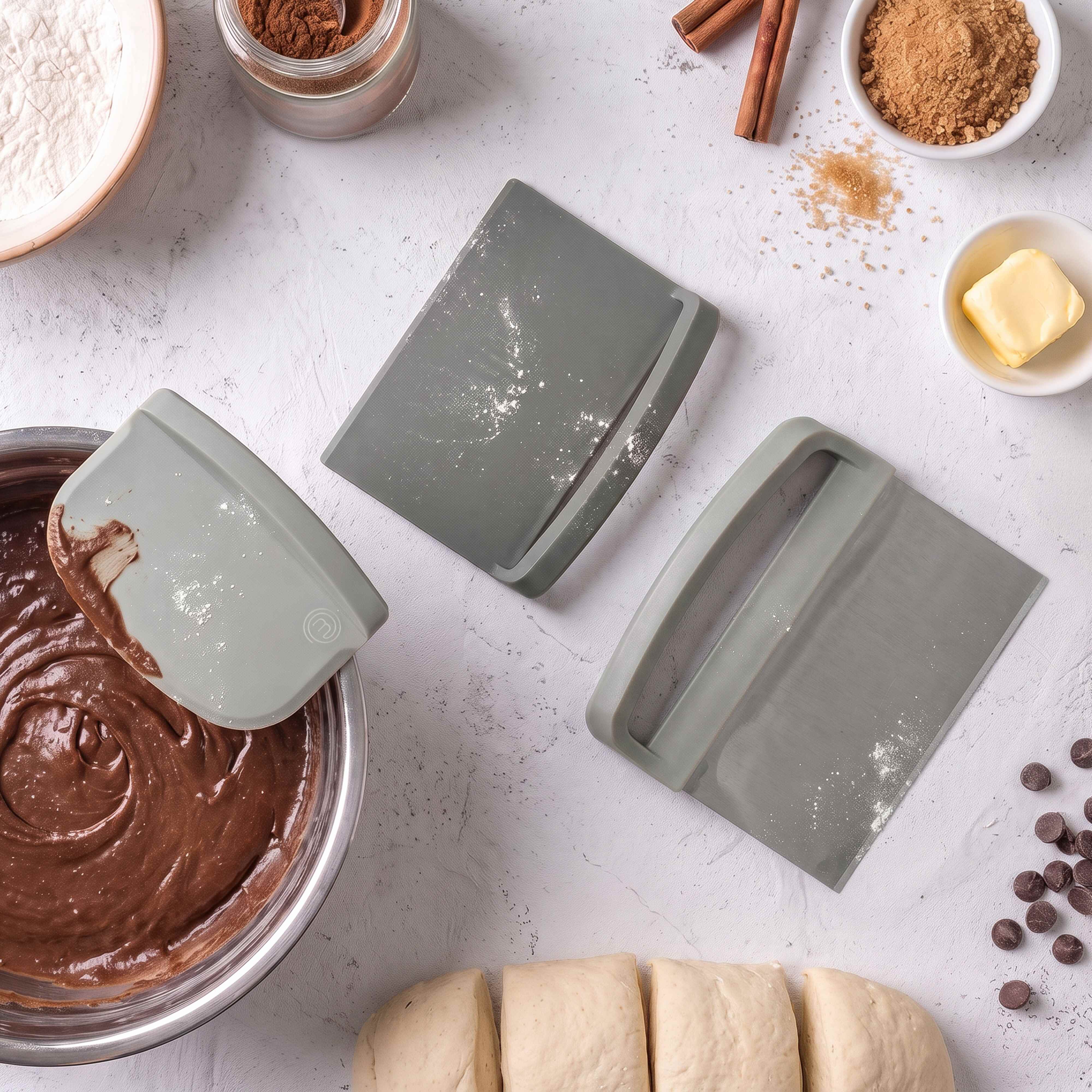 MasterChef Sage Bakion 3-in-1 Dough Scraper Sage