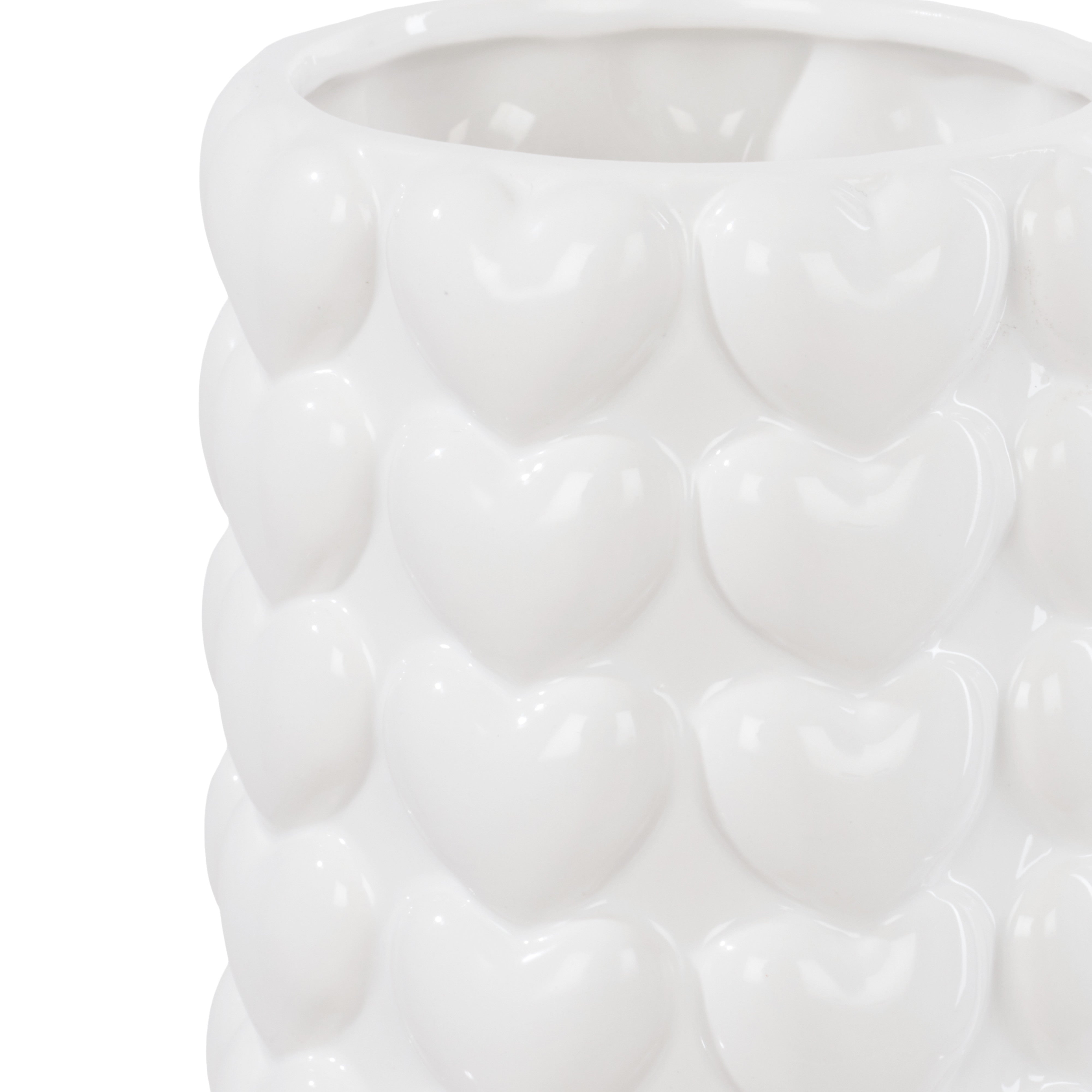 Emporium Sweetheart Vase Medium White
