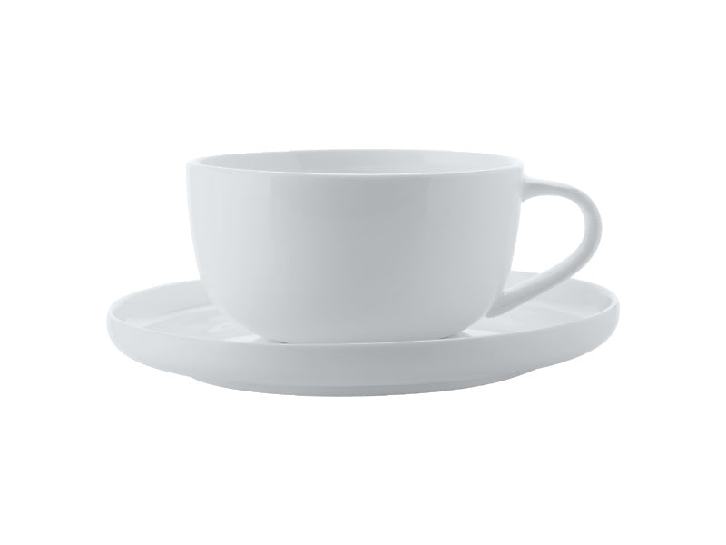 Maxwell & Williams Cashmere High Rim Demi Cup & Saucer White 100ml