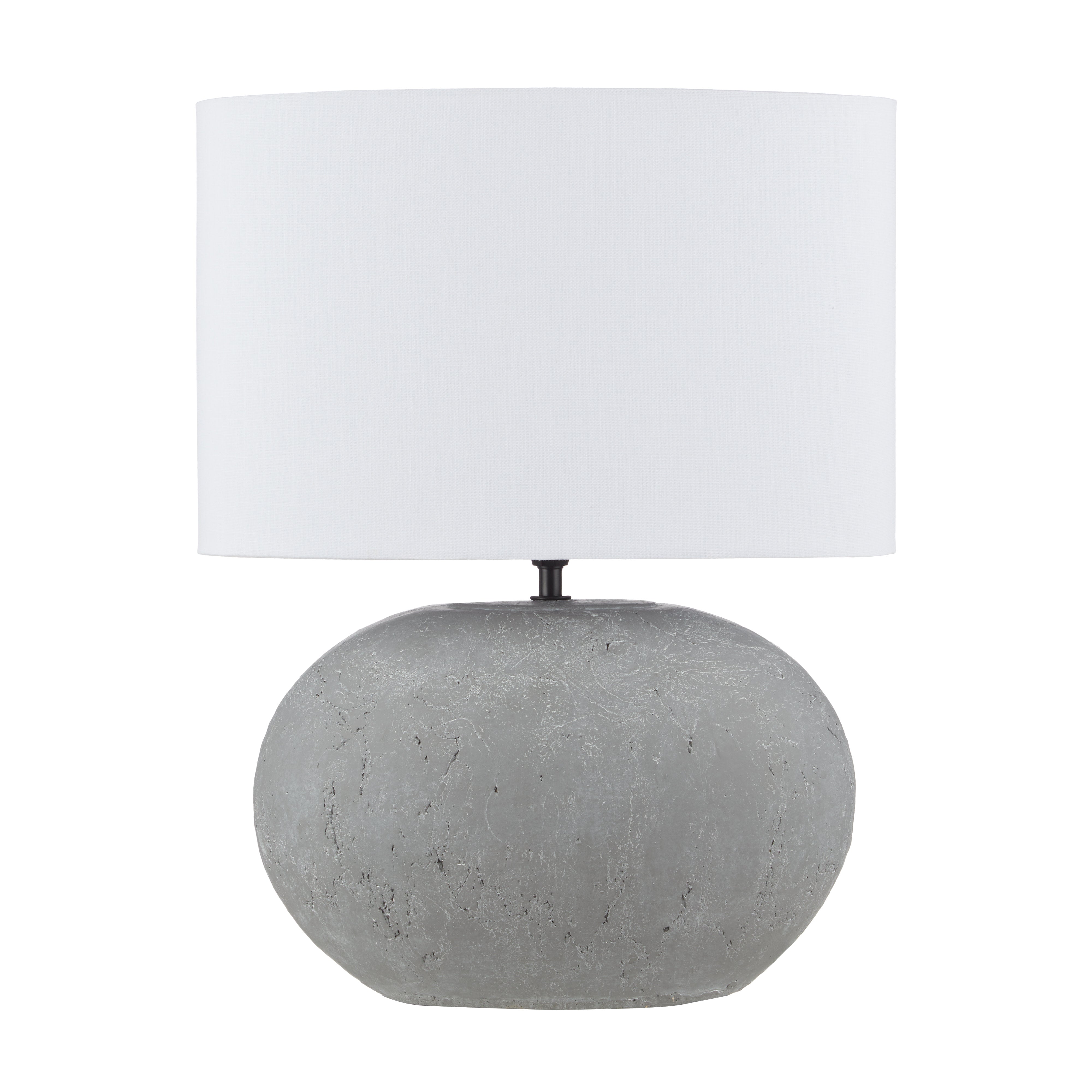 Amalfi Tiras Ceramic Table Lamp Grey