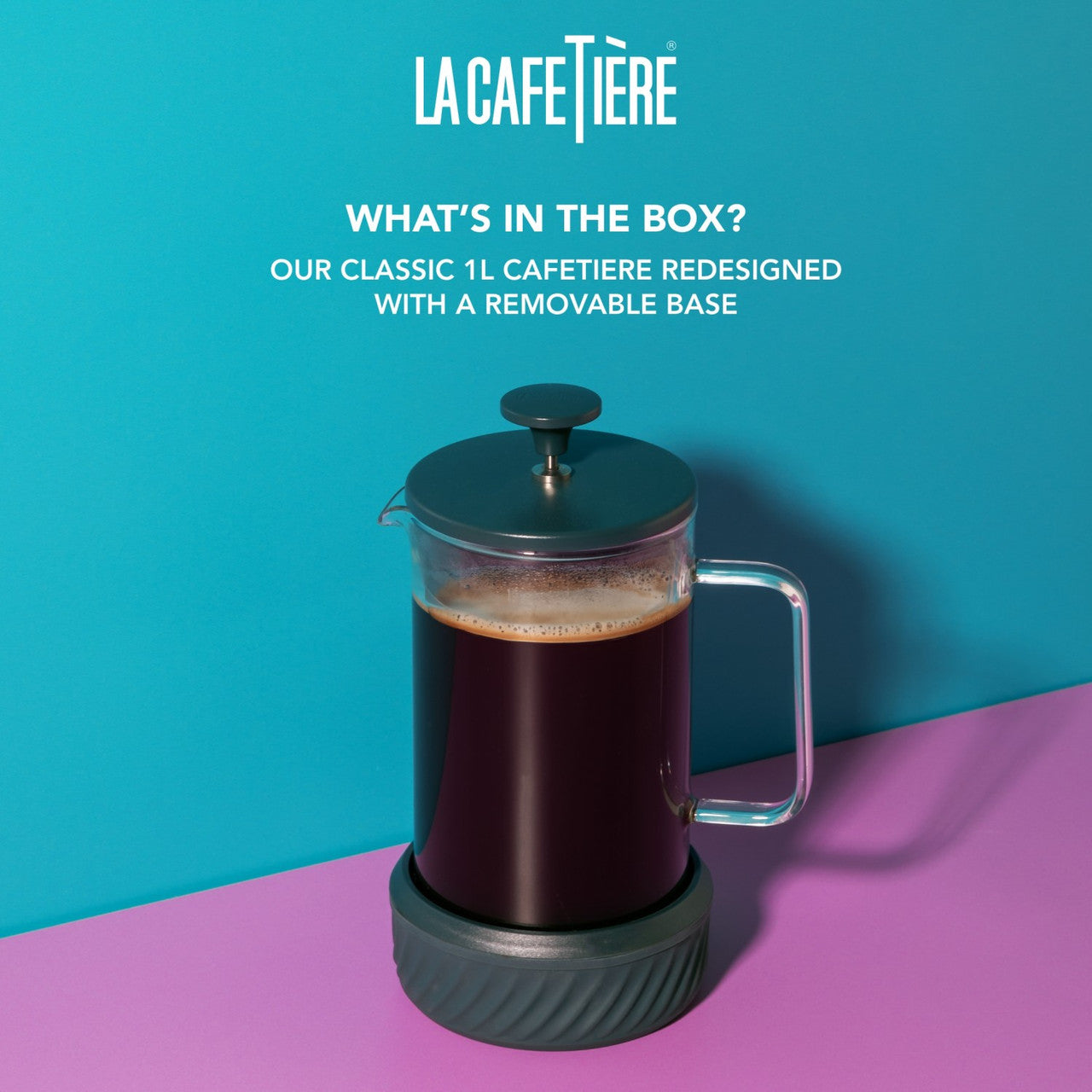 La Cafetière Zero Glass Cafetière 8 Cup / 1L (Green)