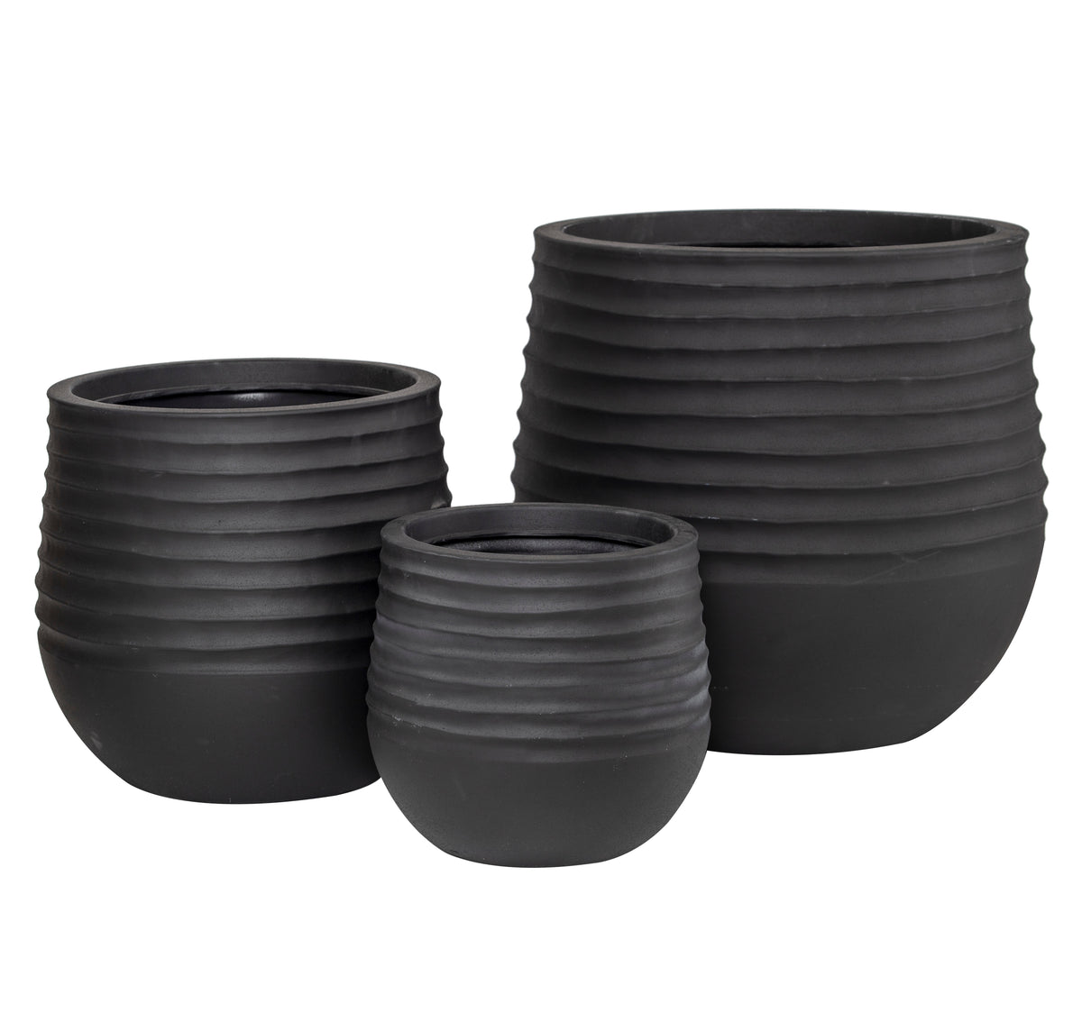 Rogue Ryker Stonelite Planter 3pcs Set Black