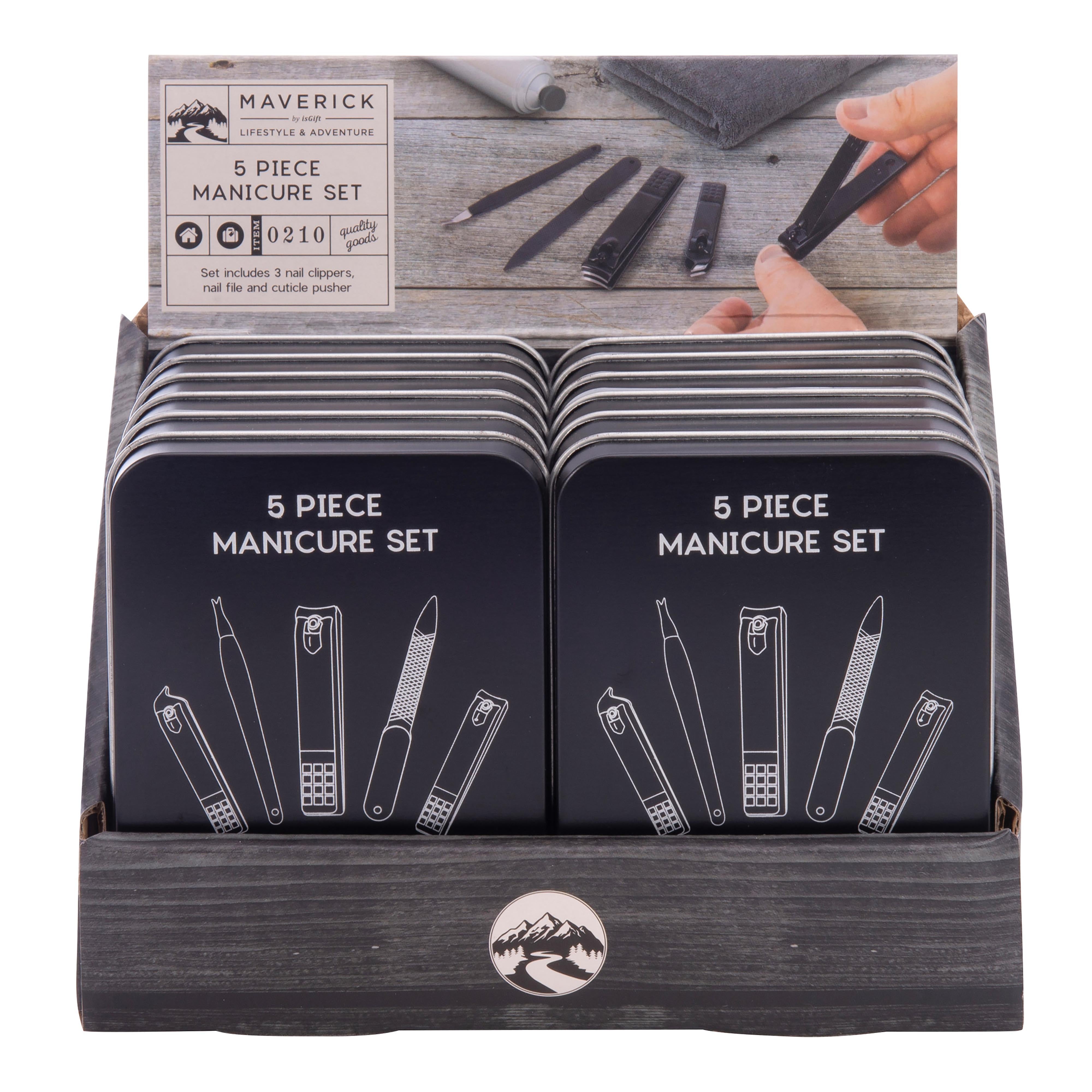 Maverick Manicure Set Black