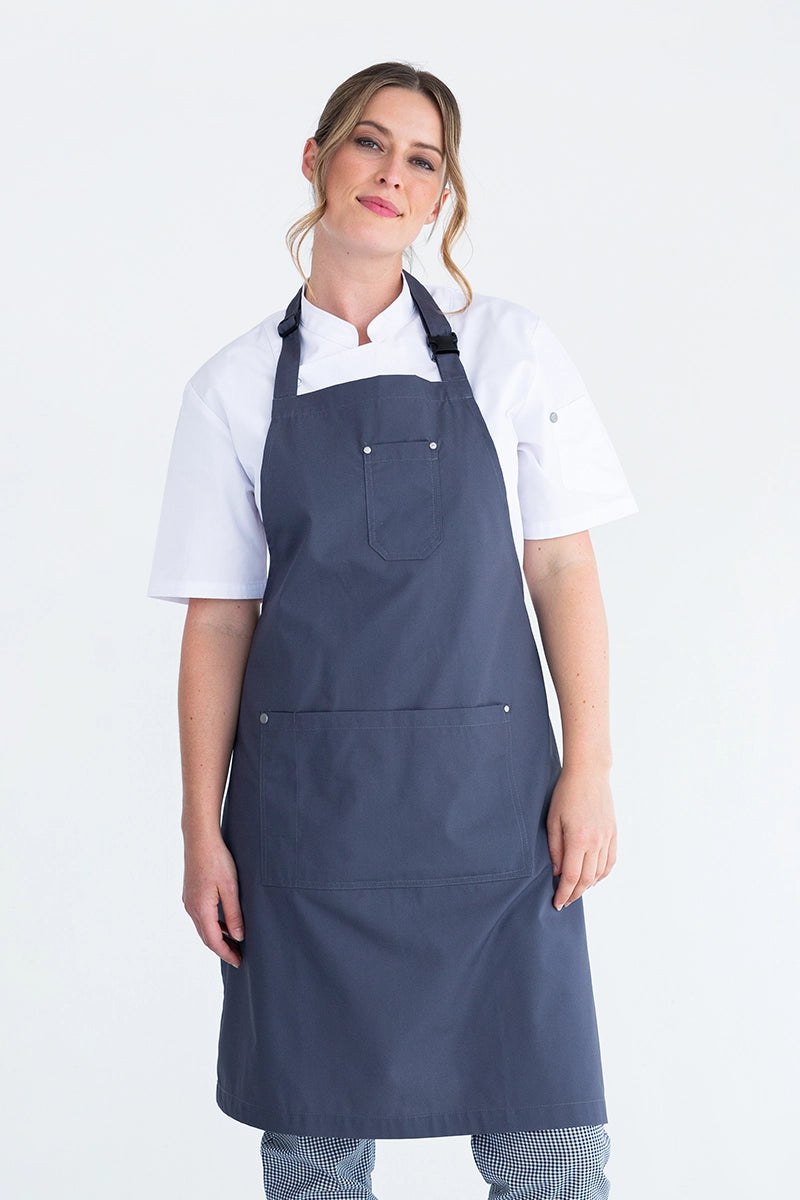 Aussie Chef Alex Bib Apron - Grey