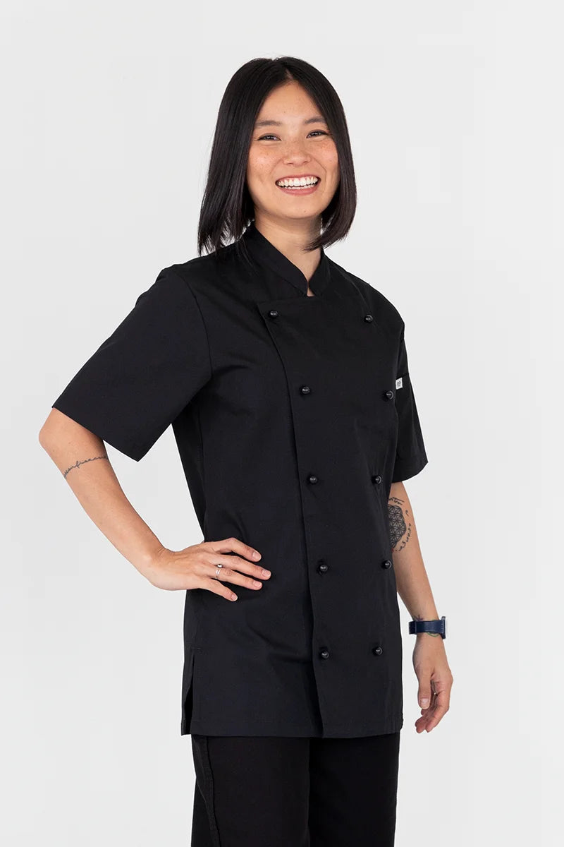 Aussie Chef Alex Classic Black Jacket - XS