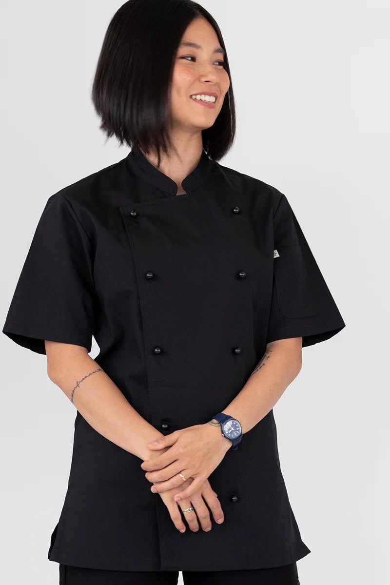 Aussie Chef Alex Classic Black Jacket - S