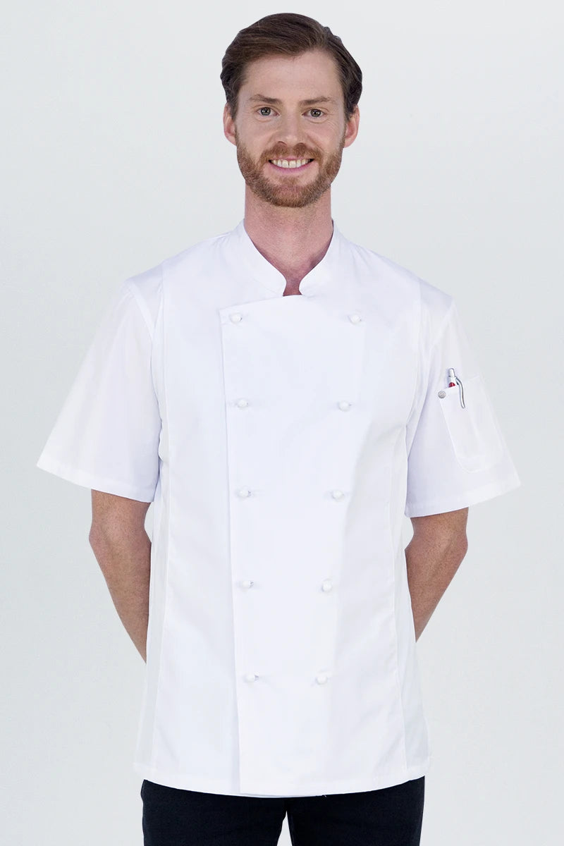 Aussie Chef Alex Cool Mesh White Jacket - L