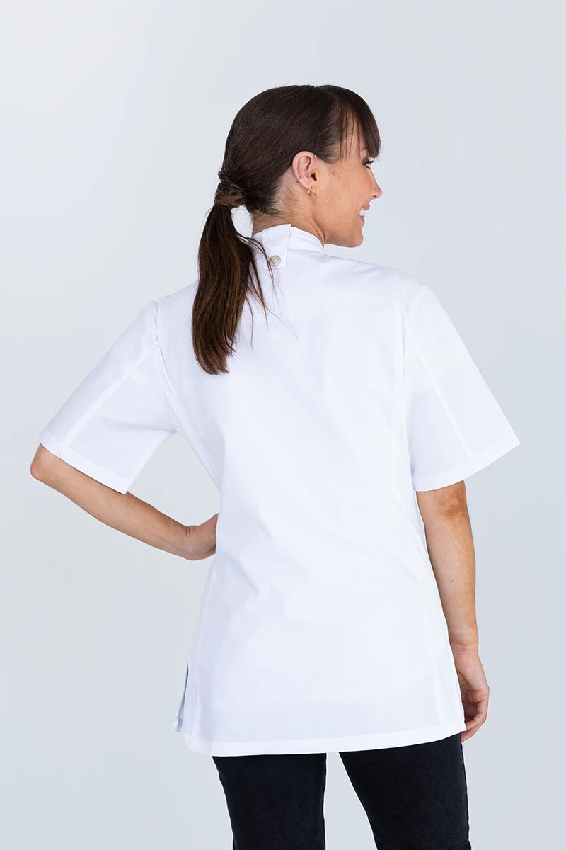 Aussie Chef Alex Cool Mesh White Jacket - S